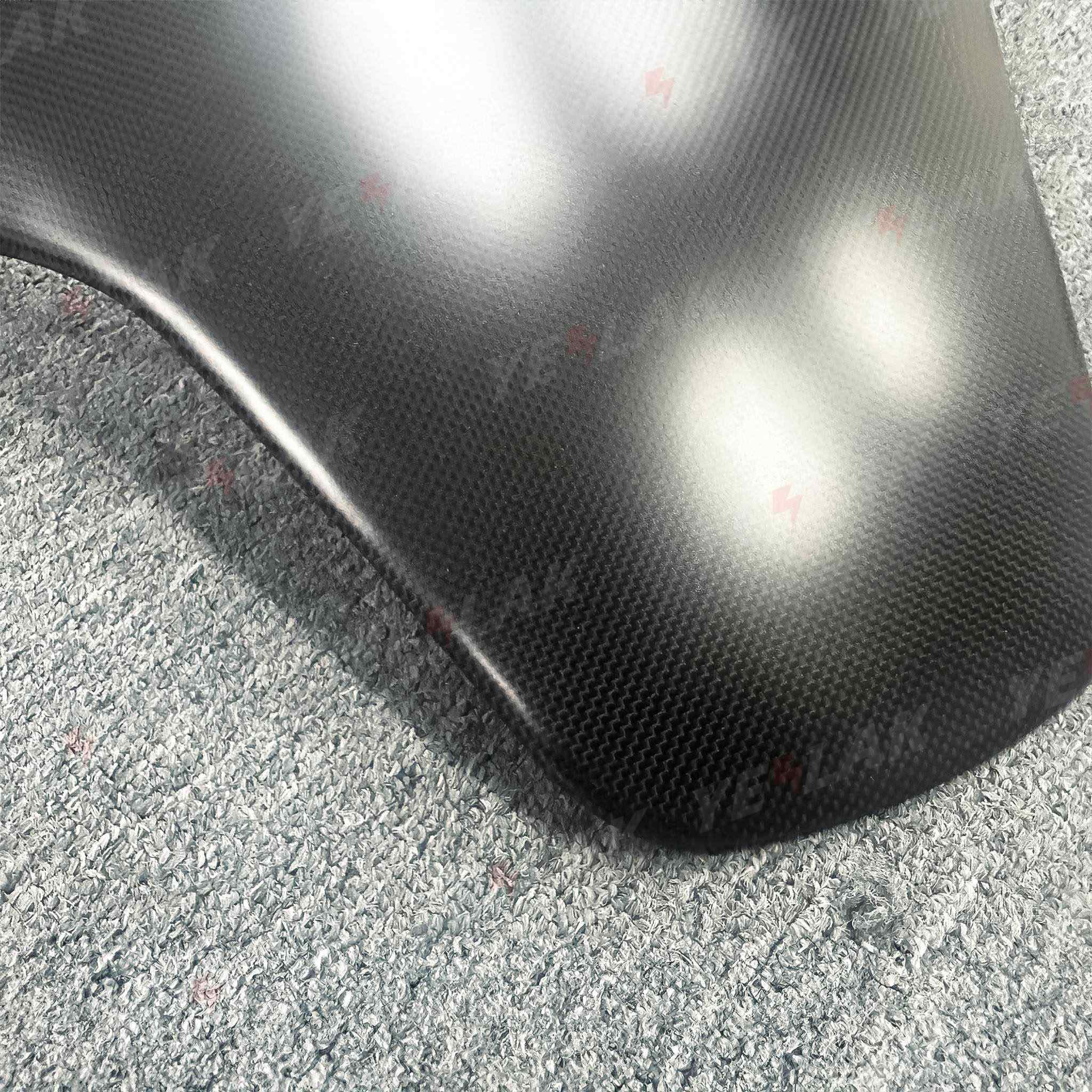 Premium Real Carbon Fiber Seat Back Covers for Tesla Model 3 Performance 2024+ (Plain Weave) - Enhance Interior Style & Protection for Daily Driving & Car Shows