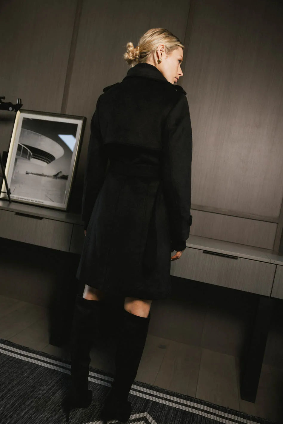 Fér Böhme Women's Wool Trench Coat - Classic Winter Long Coat with Belt, Final Sale | Perfect for Office, Dating & Formal Occasions