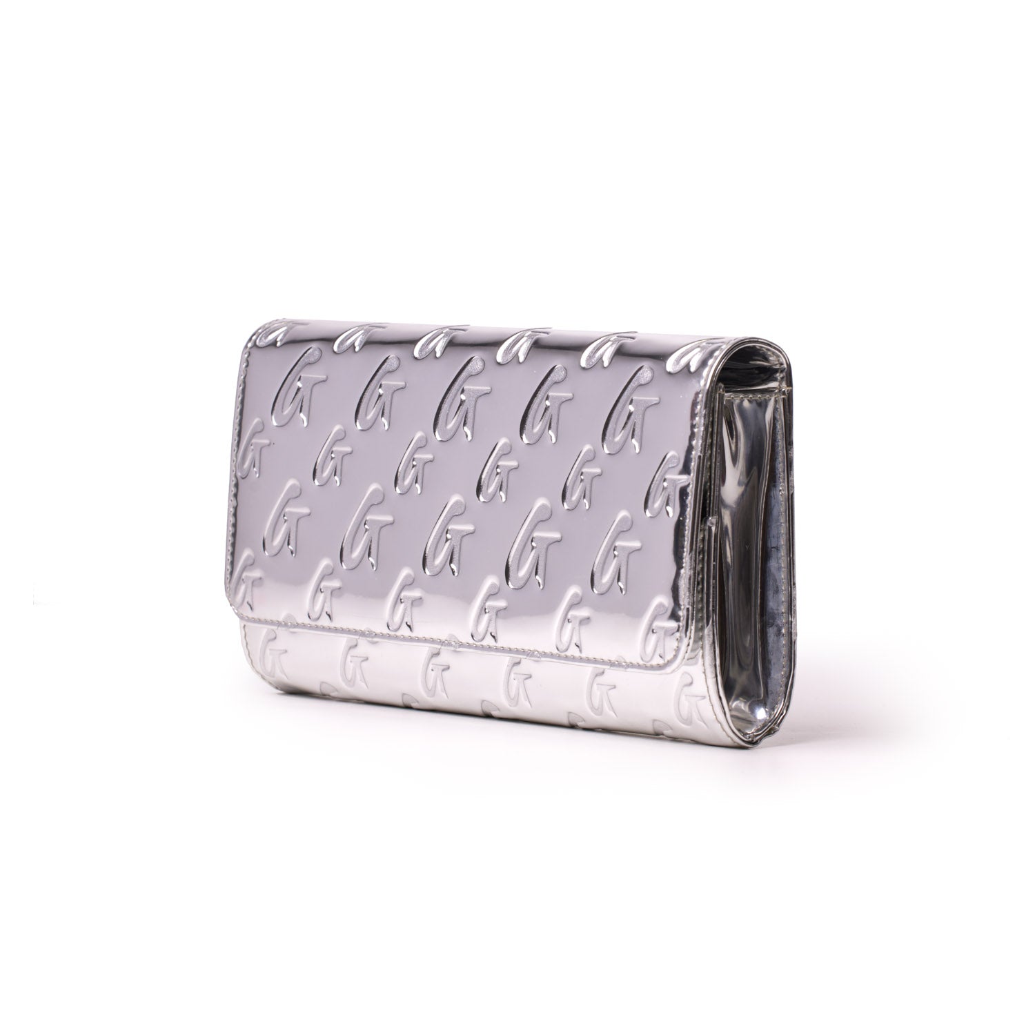 Metallic Monogram Travel Wallet - Silver RFID Blocking Passport Holder for Women & Men | Perfect for Airplane, Cruise & International Travel Accessories
