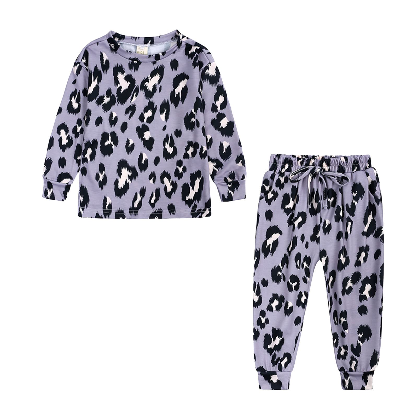 Baby Girl & Toddler Boy Clothes - Soft Leopard Print Long Sleeve Sweatshirt for Newborns & Kids | Stretchy Elastic Comfort for Sports & Casual Wear | Perfect for Playdates, Daycare & Family Outings