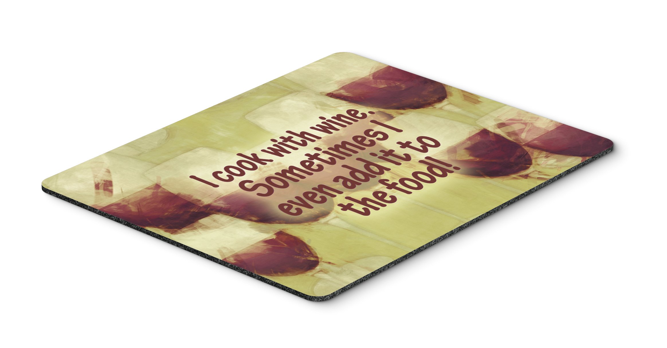 Wine Lover Mouse Pad - Large Washable Non-Slip Desk Mat for Computer, Laptop, Office & Gaming | Perfect Hot Pad & Trivet for Kitchen Use | Funny Gift for Cooks & Wine Enthusiasts