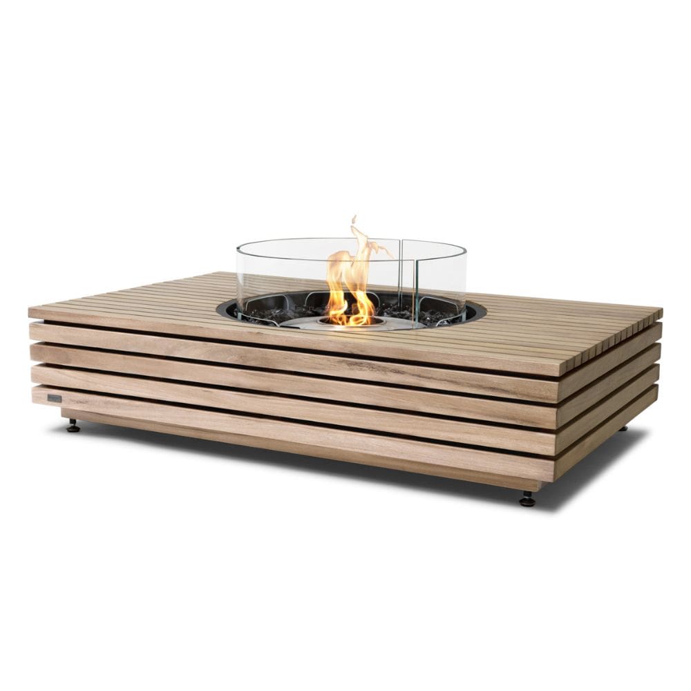 EcoSmart Fire Martini 50 Inch Rectangular Fire Pit Table - Outdoor Patio Heater for Backyard, Deck, Garden - Perfect for Entertaining & Relaxation