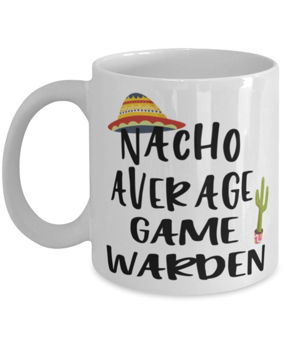 Funny Game Warden Mug - 11oz White Coffee Cup for Outdoor Enthusiasts, Perfect for Hunting Trips and Office Humor
