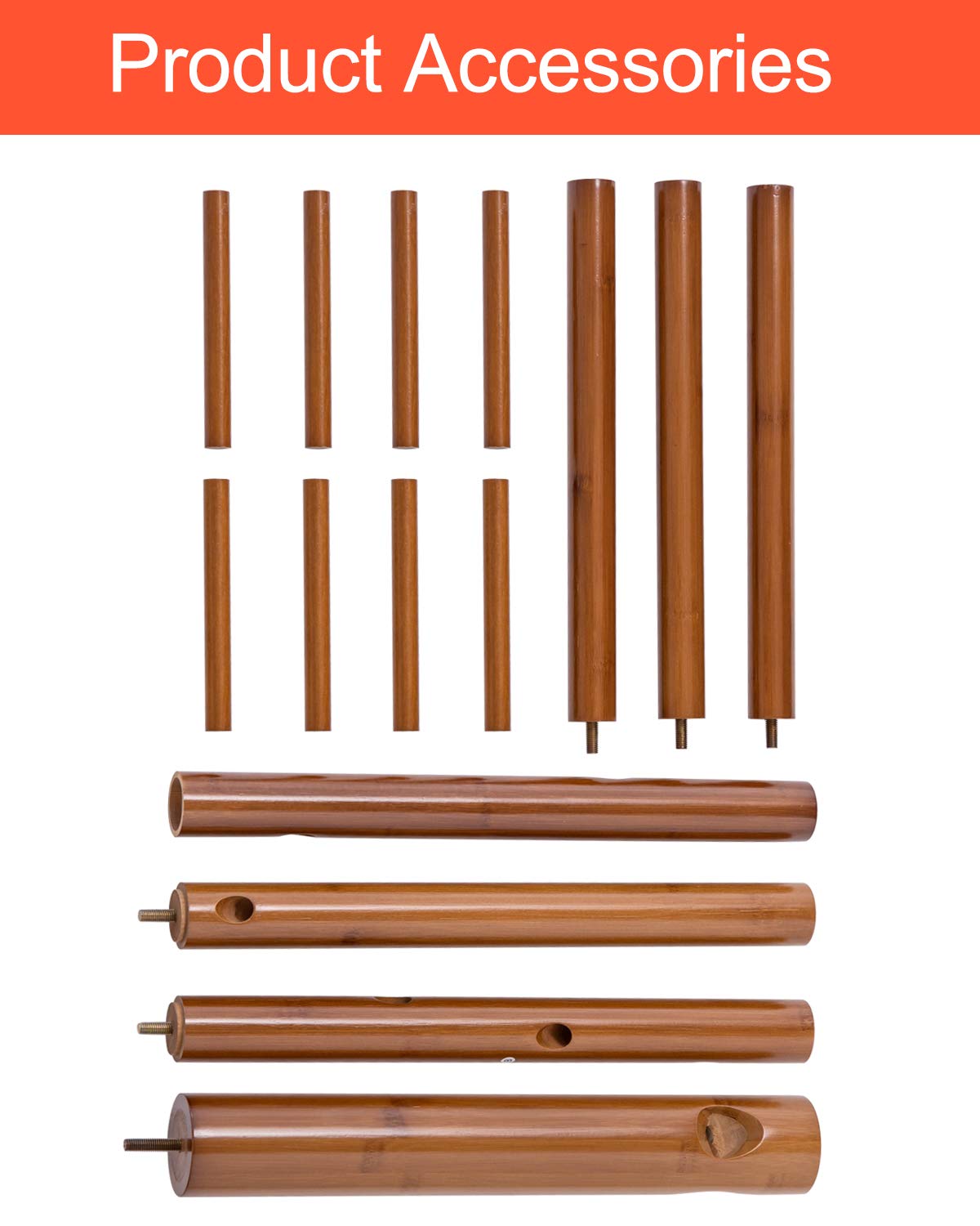 BMOSU Freestanding Coat Rack Stand - 8 Hooks Bamboo Wooden Coat Tree with 3 Adjustable Height - Space Saving Jacket Hanger for Hallway, Corner, Parlor (Brown) - Perfect for Entryway, Bedroom & Closet Organization