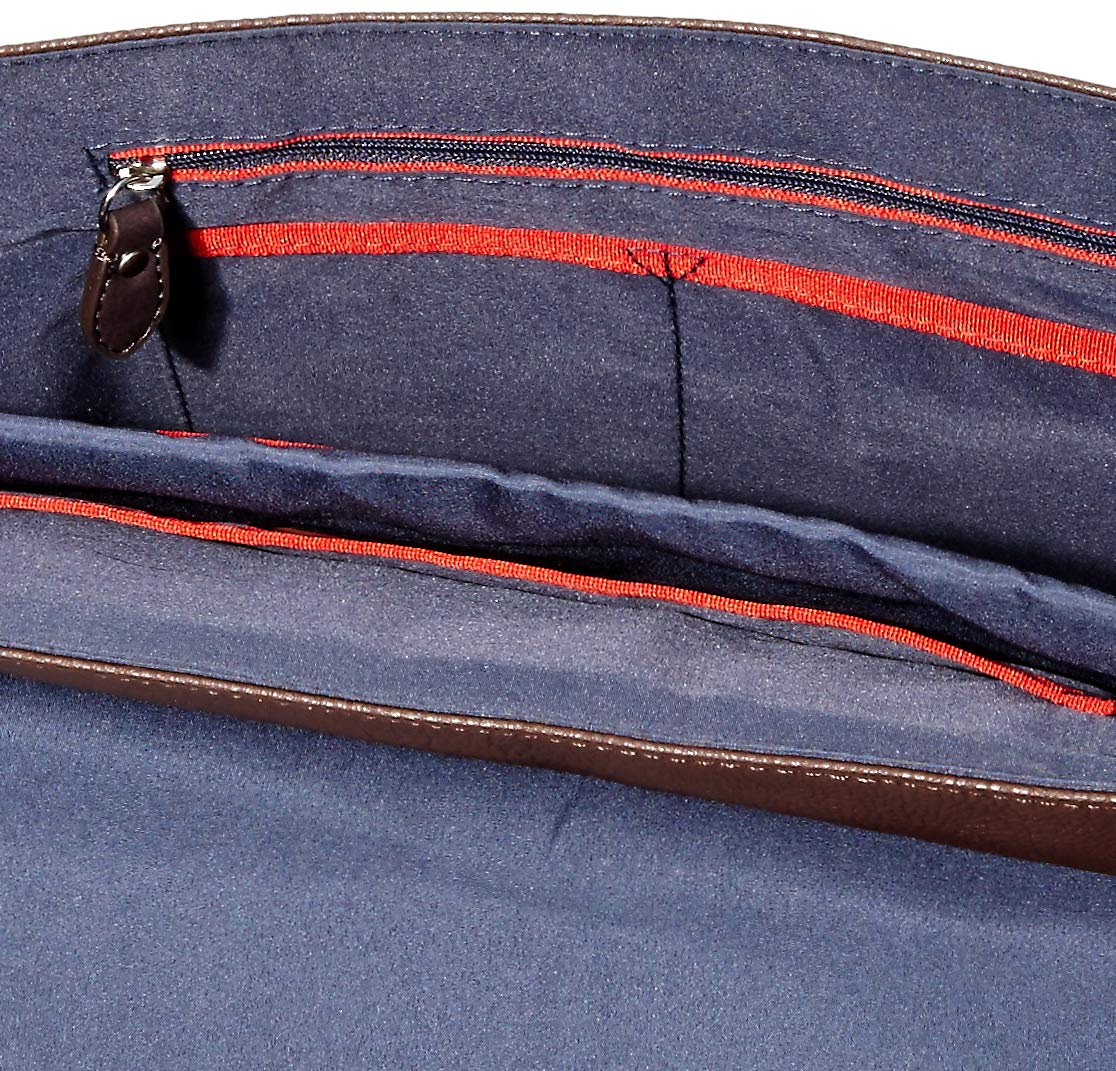Tommy Hilfiger Men's Leo Messenger Bag - Stylish Crossbody Laptop Bag for Work, Travel & College | Durable Leather Shoulder Bag for Business & Everyday Use