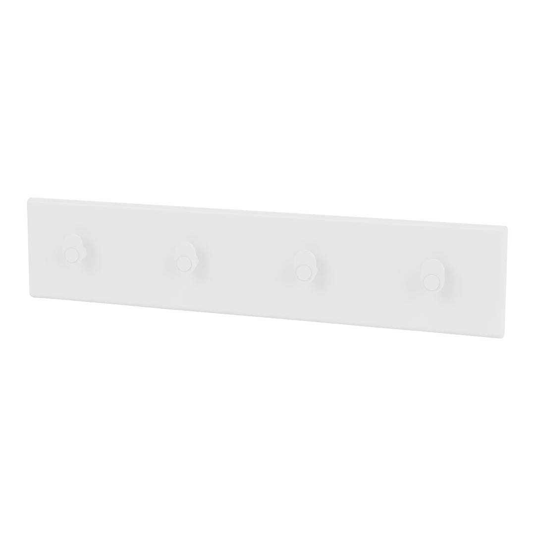 K812 Wall Mounted Coat Rack with 4 Hooks - Space Saving Entryway Organizer for Hats, Jackets & Bags