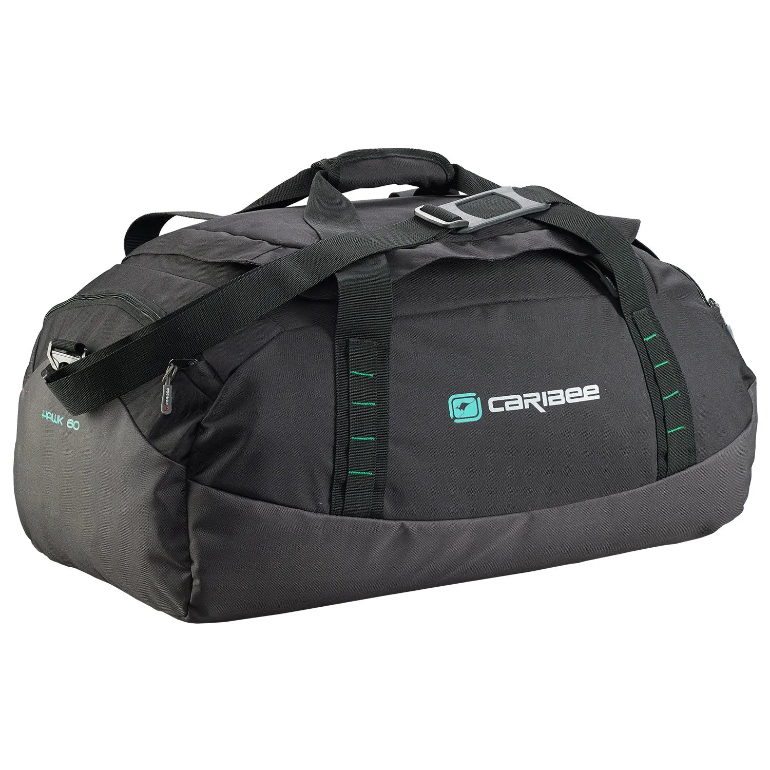 Caribee 5680 HAWK 65L Foldable Gear Bag - Black | Durable Travel & Camping Backpack for Outdoor Adventures