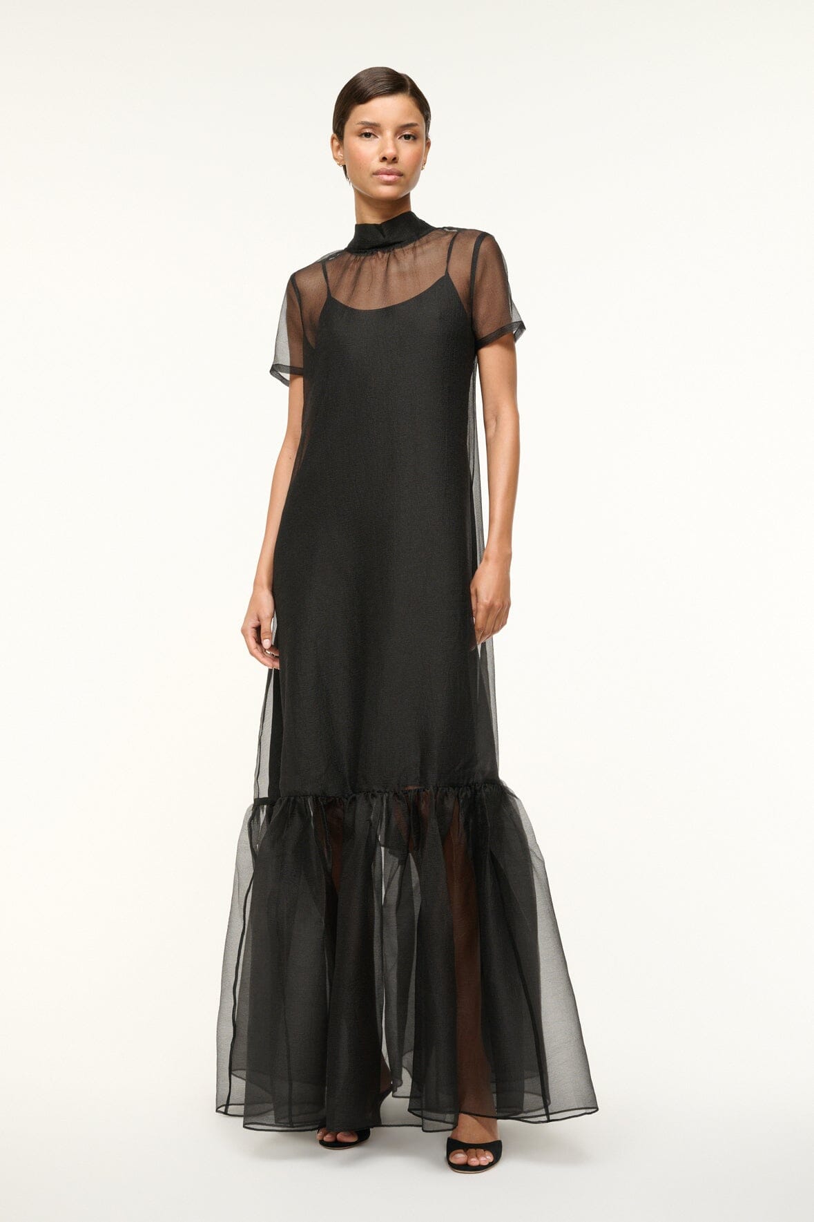 Calluna Black Dress for Women - Elegant & Comfortable Formal Wear for Office, Party & Evening Events