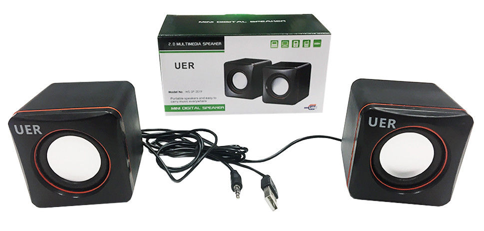 Compact USB-Powered Mini Speakers for PC, Laptop, Desktop - Portable Multimedia Audio System for Home Office, Gaming & Music Listening