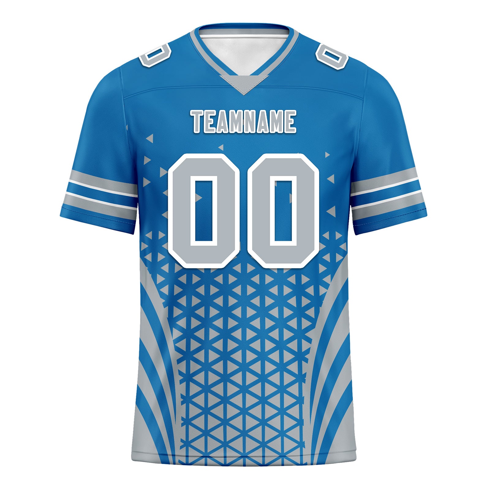 Custom Blue & White Michigan Football Jersey & Sports Shoes Combo - Personalized Fan Gear Set for Game Day & Tailgating - D023031-11