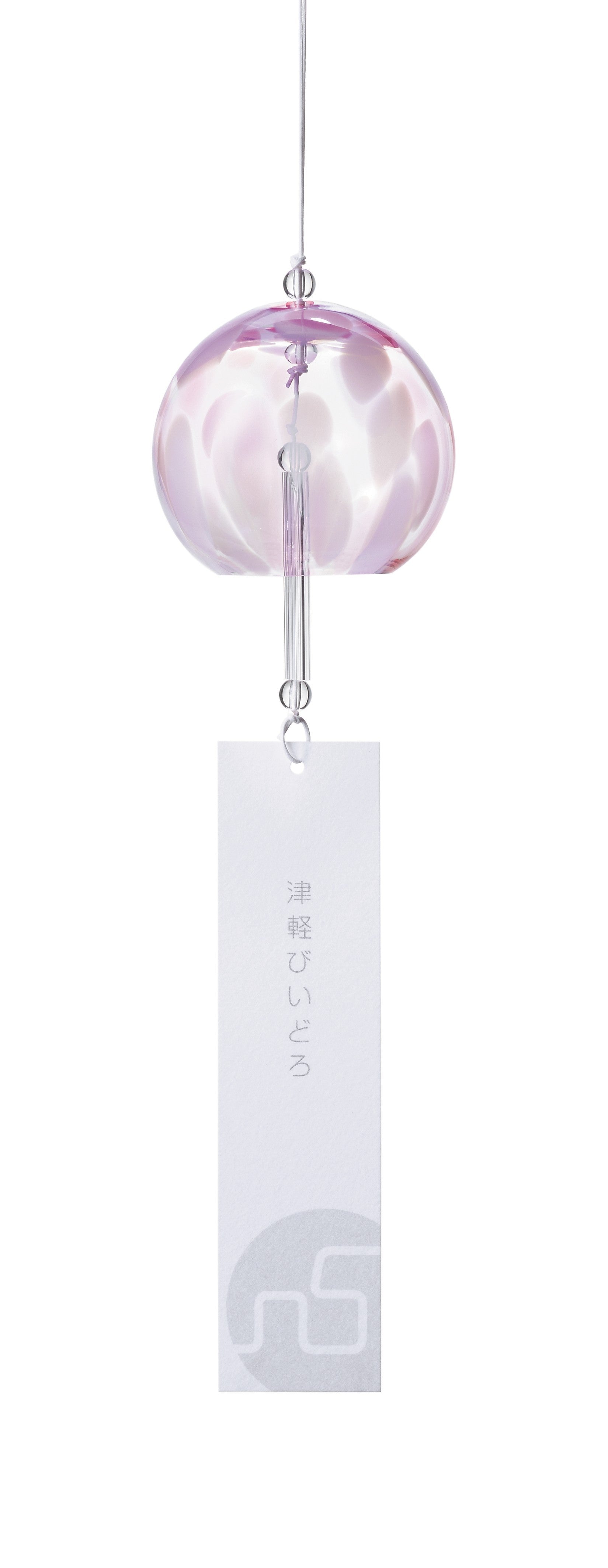 Japanese Style Vidro Glass Wind Chime - Dome Design in 5 Colors (Blue, Green, Pink, Purple, Clear) | Handmade in Tsugaru | Perfect for Garden Decor, Patio, Porch & Zen Meditation Spaces