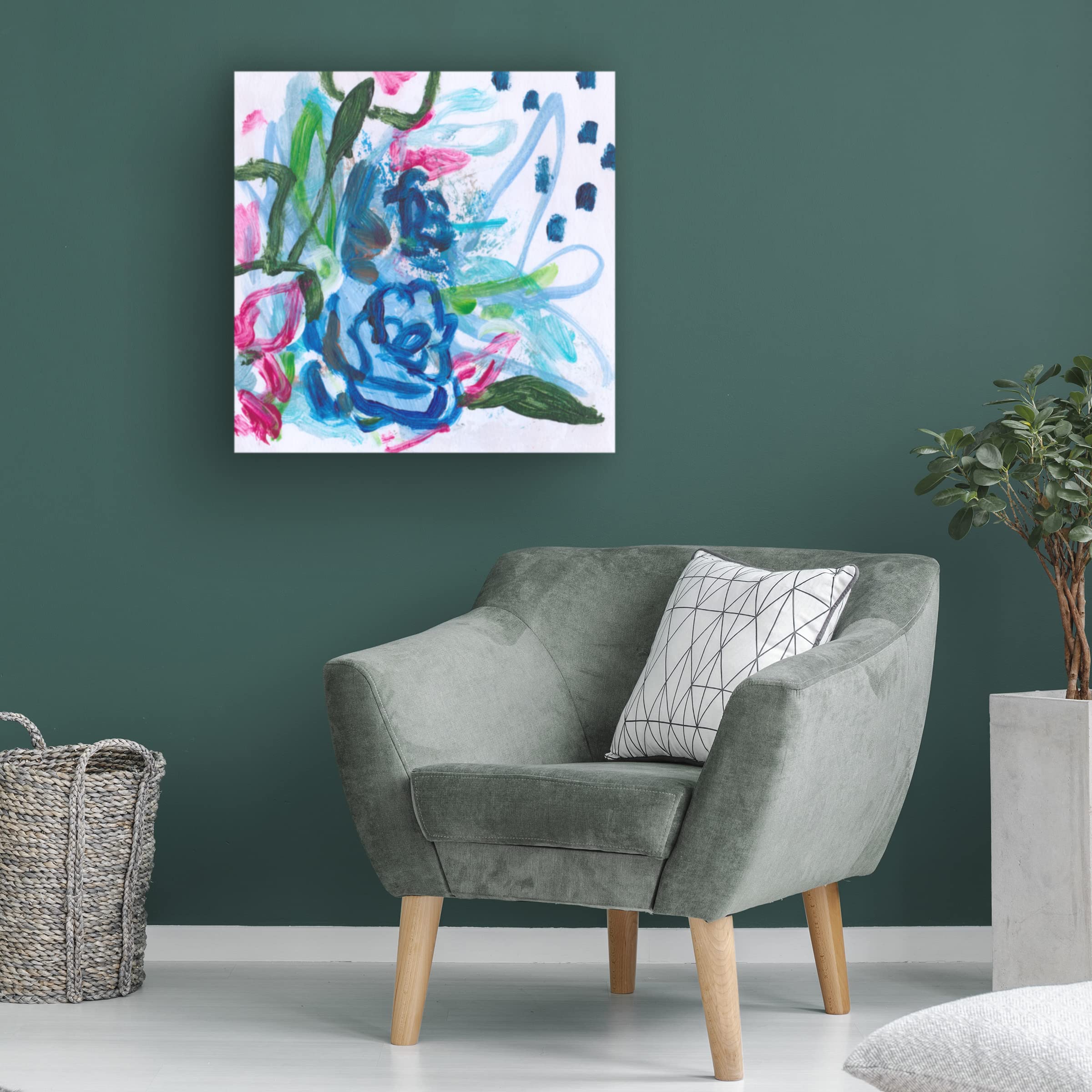 Trademark Fine Art 'Moonlit IV' Canvas Wall Art Print by Melissa Wang - Modern Home Decor for Living Room, Bedroom & Office