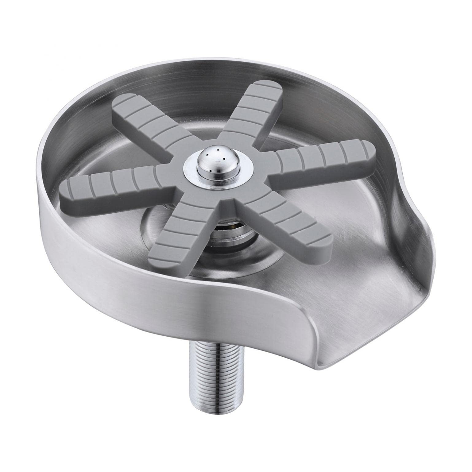 Stainless Steel Glass Rinser for Kitchen Sink - 9-Hole Copper Nozzle Bottle & Cup Washer | High Pressure Commercial & Household Bar Sink Accessories | Perfect for Restaurants, Bars, and Home Kitchens