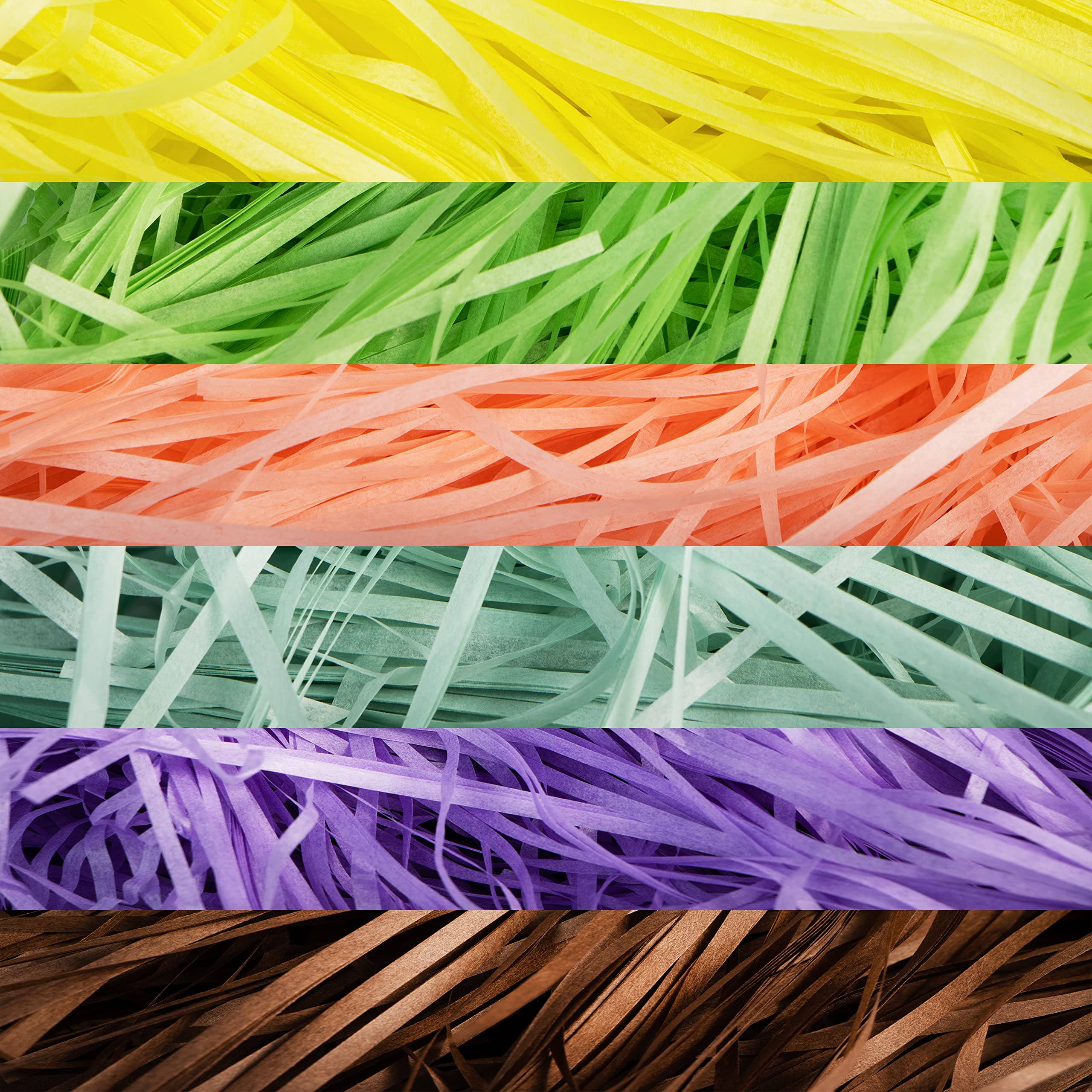 JOYIN 12oz Recyclable Easter Grass Paper Shred - Eco-Friendly Gift Wrapping & Basket Filler for Easter Egg Hunts, Party Decorations (Dark Multicolor) - Perfect for Easter Baskets, Spring Crafts & Holiday Celebrations