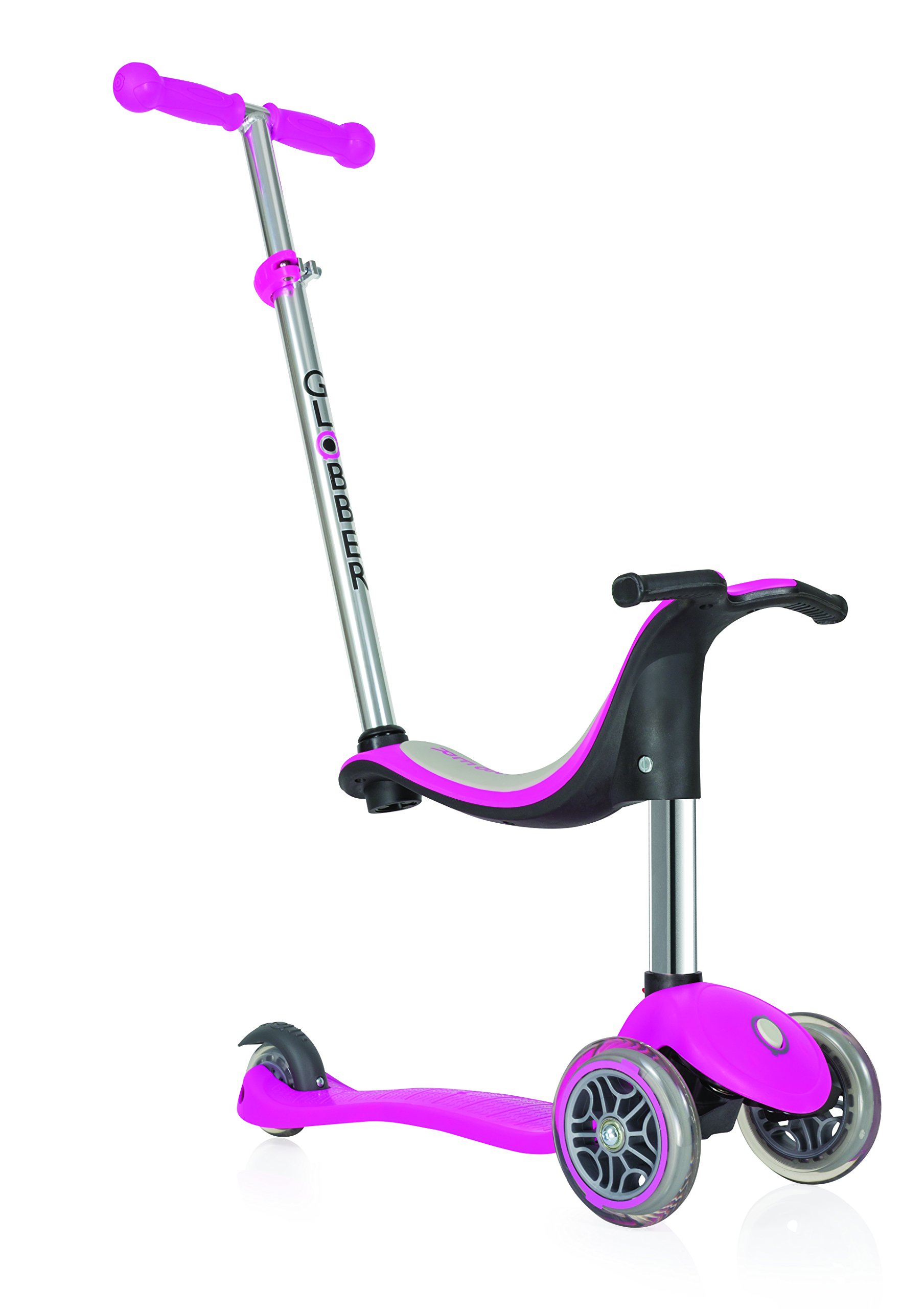 Globber Go Up Sporty 3-in-1 Kick Scooter for Kids & Toddlers - Adjustable 3 Mode Scooter for Ages 15 Months to 3+ Years - Perfect Outdoor Ride-On Toy for Boys & Girls - Ideal for Park, Sidewalk & Neighborhood Adventures