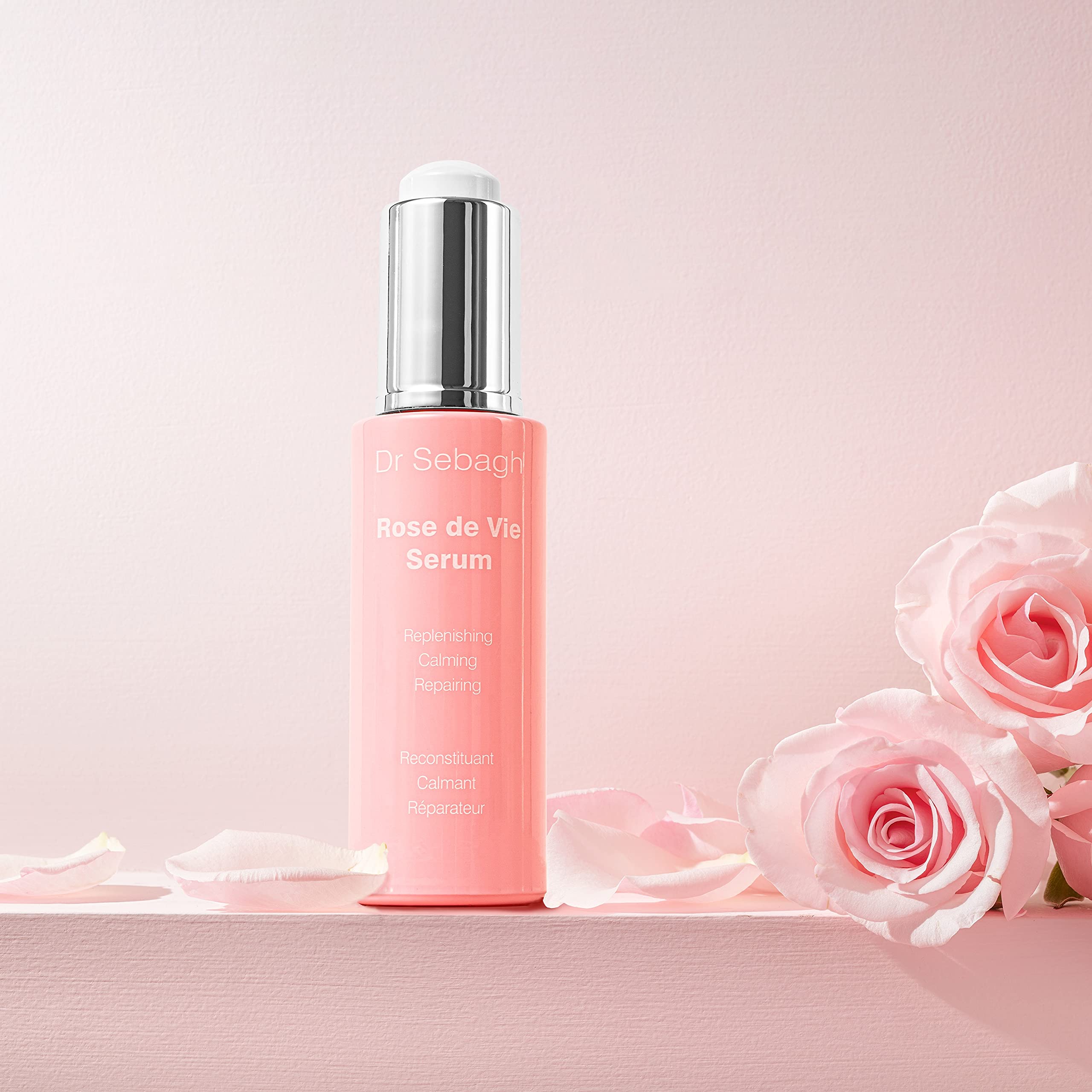 Dr Sebagh Rose De Vie Serum - Soothing & Nourishing Anti-Aging Face Serum with Rose Extract | Hydrating & Calming Formula for Sensitive Skin | Radiance Boosting Treatment (1.0 fl Oz) | Perfect for Daily Skincare Routine & Nighttime Hydration