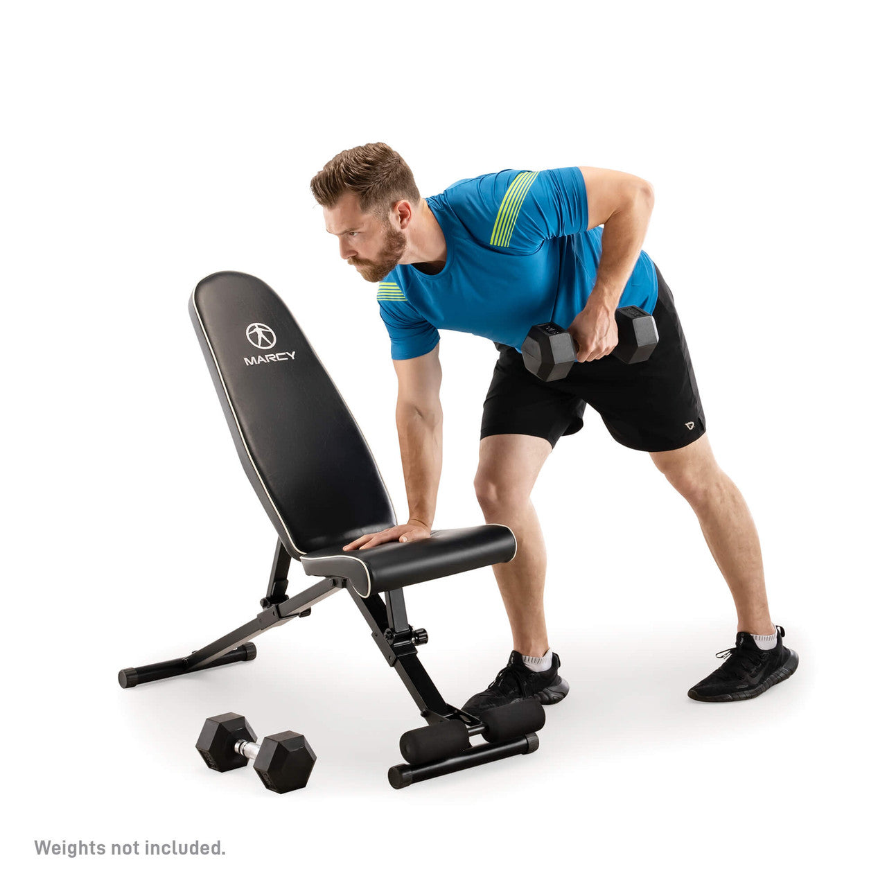 Marcy SB-7485 Utility Bench - Adjustable Weight Bench for Home Gym, Strength Training & Full-Body Workouts - Perfect for Dumbbell Exercises, Sit-Ups & Fitness Training