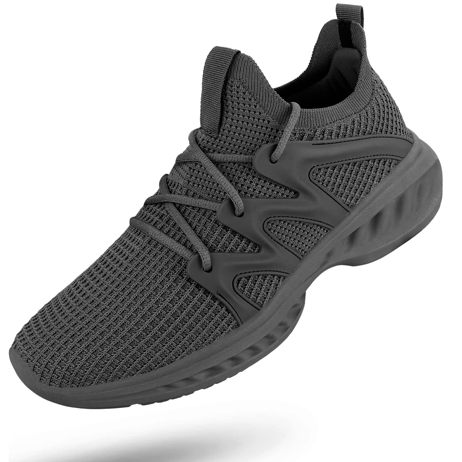 PUJCS Men's Slip-On Walking Shoes - Lightweight Breathable Non-Slip Running Sneakers for Gym, Tennis & Casual Wear | Perfect for Workouts, Daily Walking & Active Lifestyles