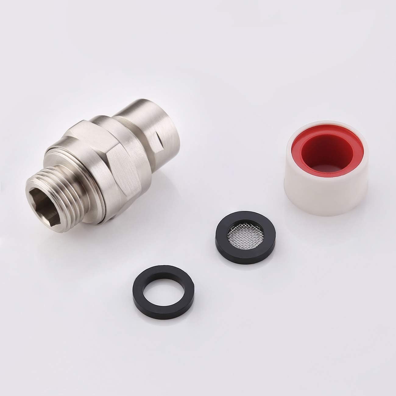 Adjustable Shower Head Extension Arm with Swivel Ball Adapter - Flexible Shower Connector in Brushed Nickel - Perfect for Bathroom Renovation & Spa-Like Shower Experience