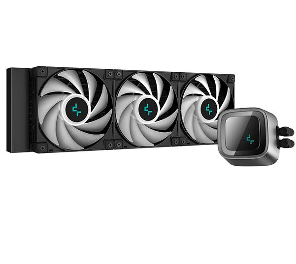 DeepCool LS720 360mm Premium Liquid CPU AIO Cooler with 3x FC120 ARGB PWM Fans - High Performance Cooling for Gaming PCs, Workstations, and Overclocking