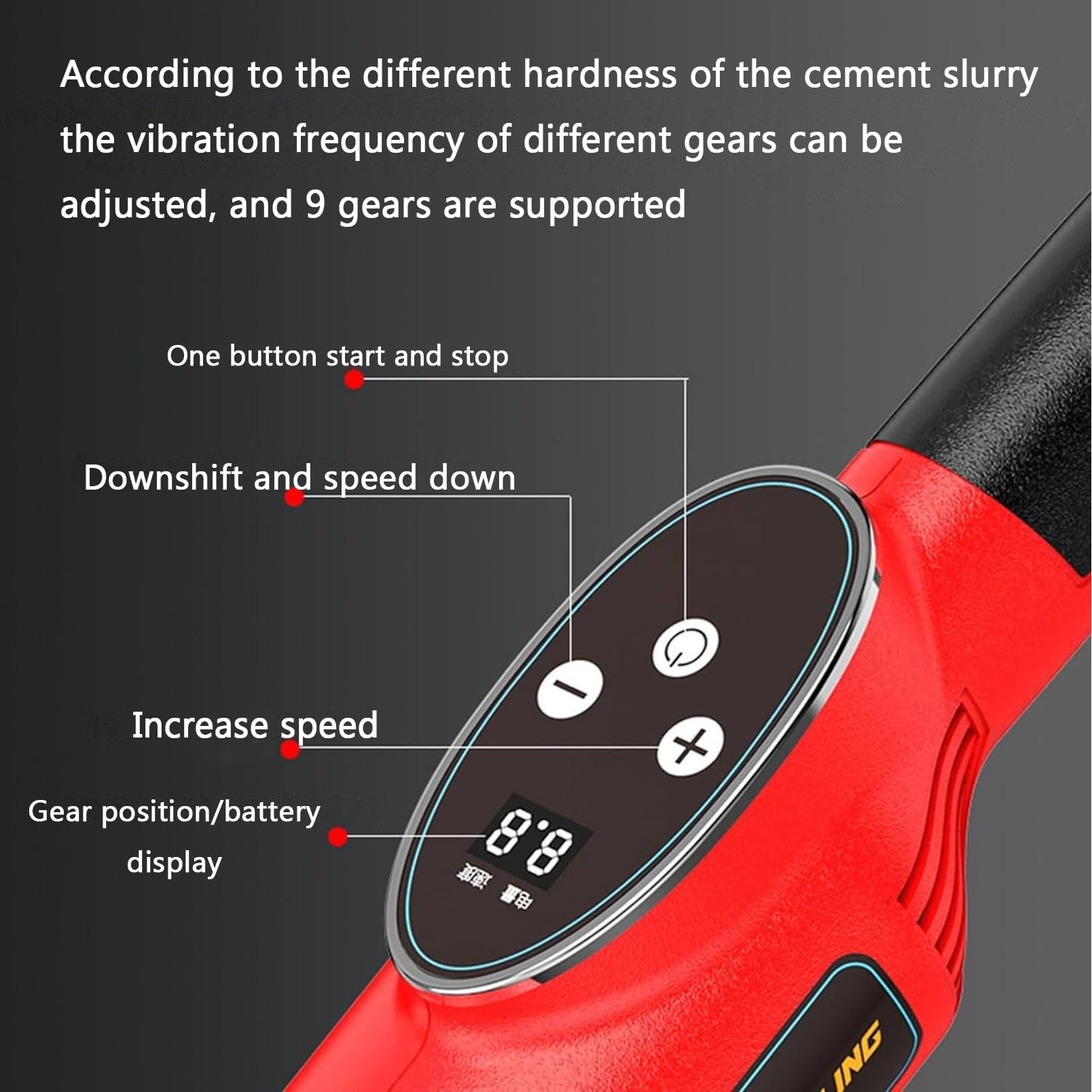 Dual Motor Cordless Electric Concrete Power Screed - 1.8m Cement Leveling Tool with Vibrating Function & 2 Batteries - Perfect for Concrete Finishing, Floor Leveling, and DIY Construction Projects