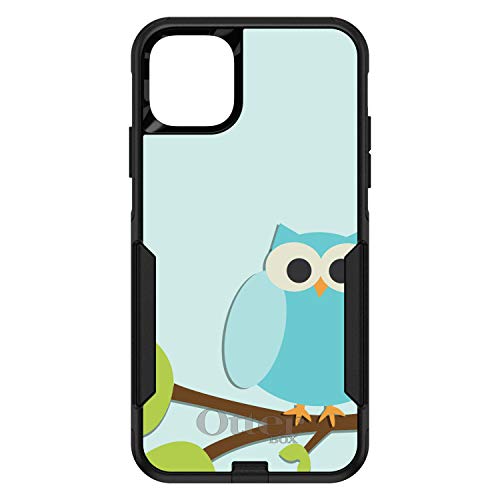 Blue Owl Cartoon On Black Case
