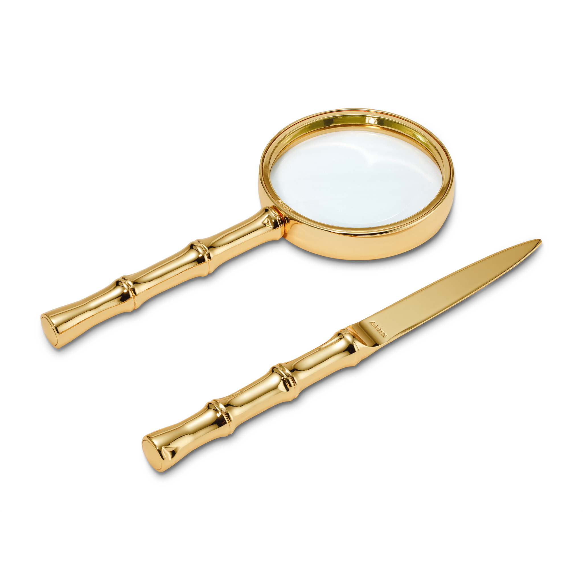 Premium Ava Bamboo Magnifying Glass with Letter Opener - Natural Eco-Friendly Reading Aid & Mail Accessory for Home Office, Reading, and Crafting