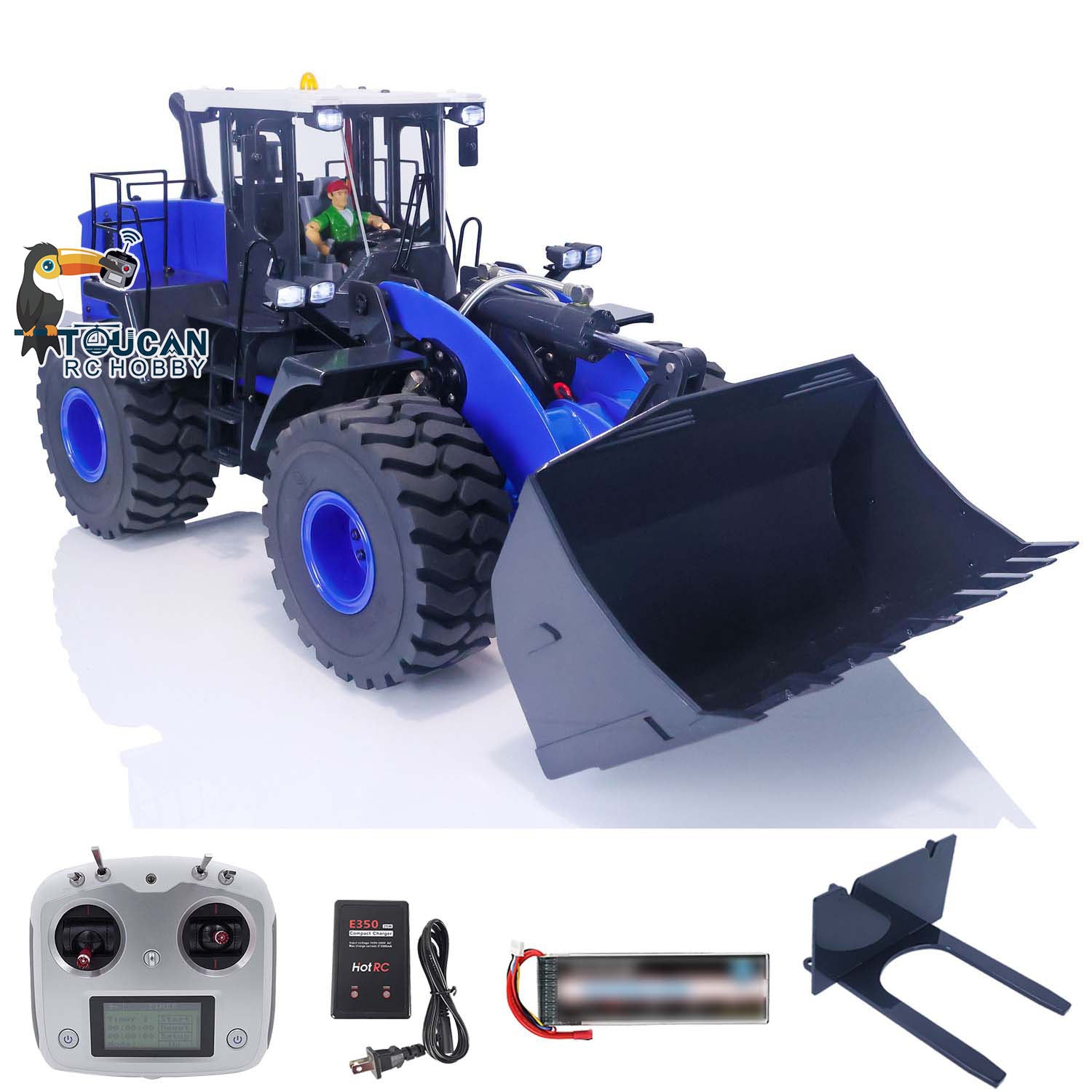 1/14 Scale WA470 RC Hydraulic Loader 980L - Metal Construction Vehicle with Lights & Sound, Ready-to-Run XDRC Remote Control Toy for Adults & Kids - Perfect for Construction Site Play, Collecting, and RC Hobby Enthusiasts