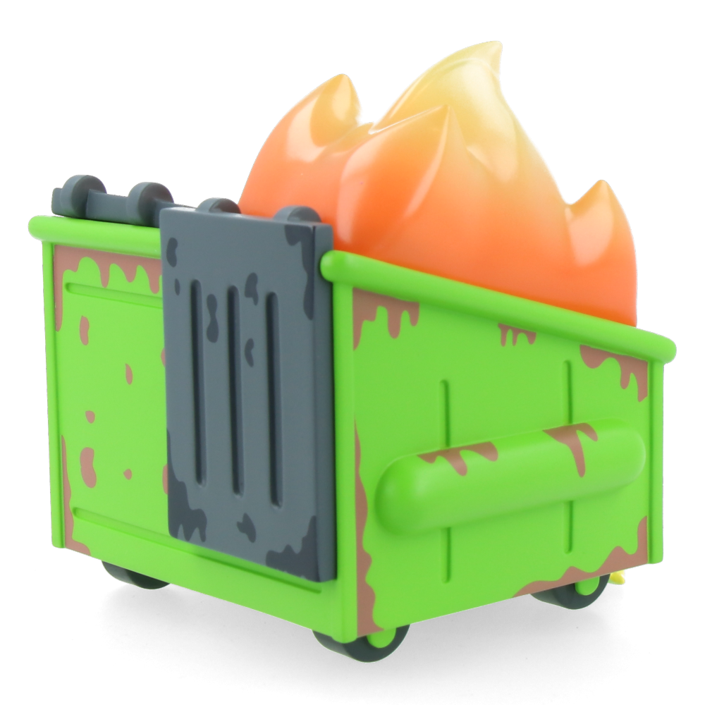 Dumpster Fire Barfing Vinyl Figure - Funny Collectible Toy for Adults, Unique Gag Gift for Friends - Perfect for Office Pranks, Birthday Gifts & Pop Culture Fans