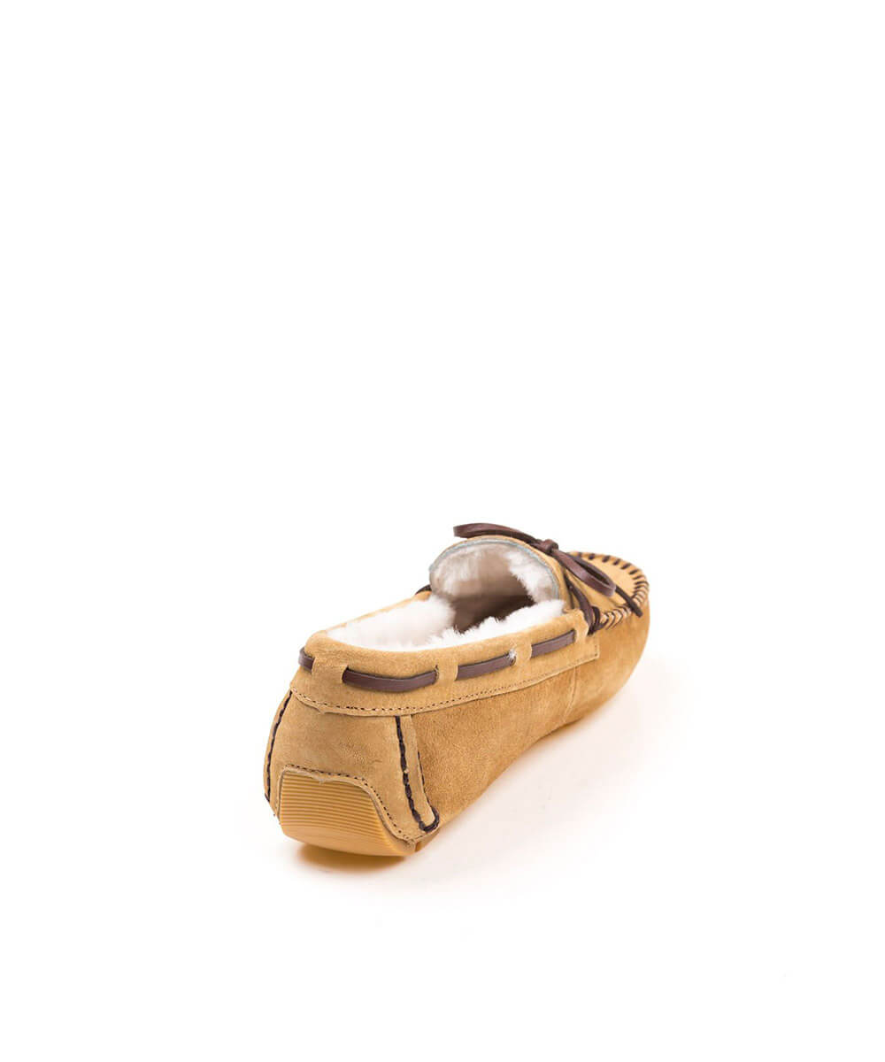 Women's UGG Fur Moccasin Slippers - Cozy Winter Indoor/Outdoor House Shoes for Women - Perfect for Home, Lounge & Casual Wear