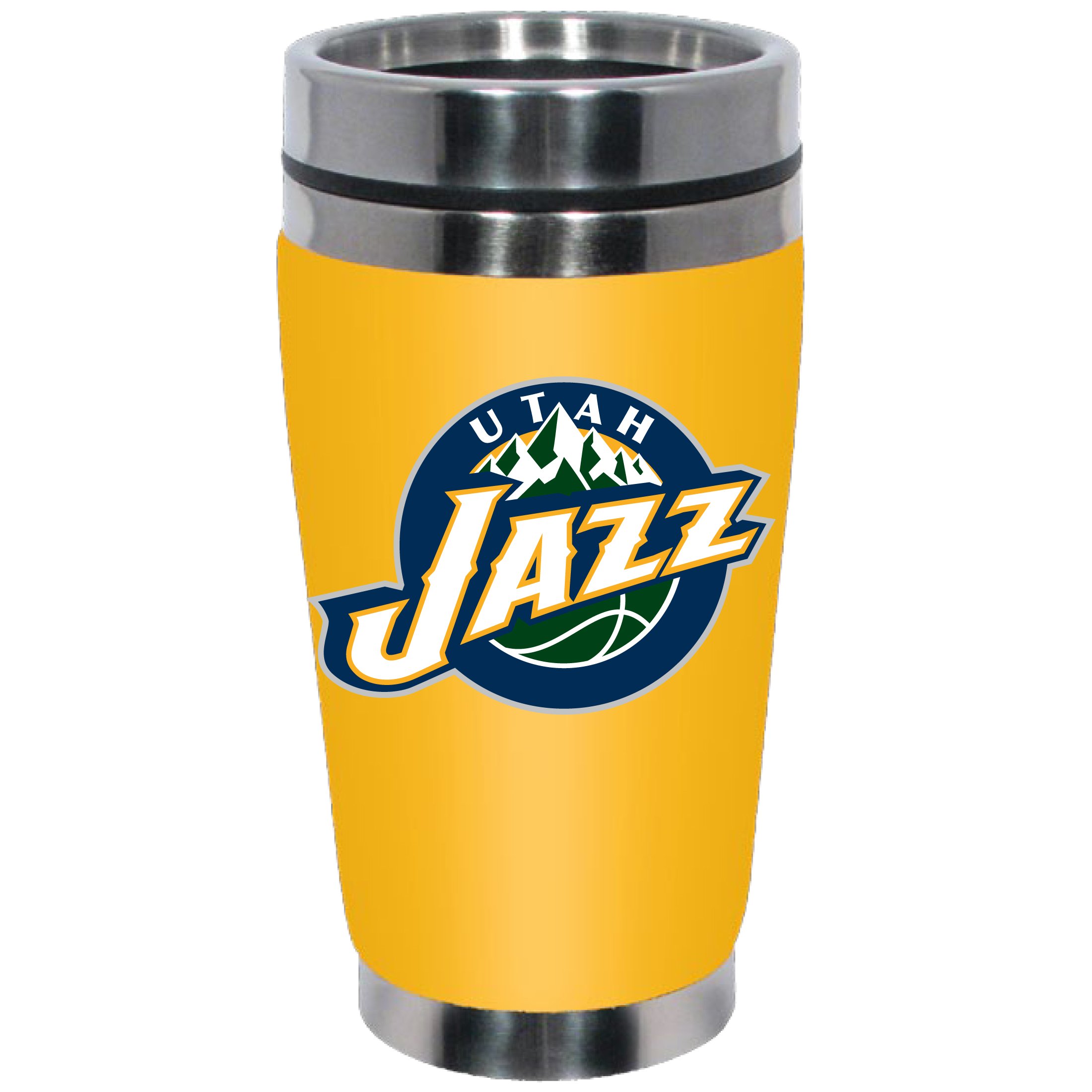 Hunter Manufacturing NBA Neoprene Travel Tumbler - Insulated Stainless Steel Coffee Mug with Lid - Perfect for Basketball Fans, Office, Gym & Outdoor Activities
