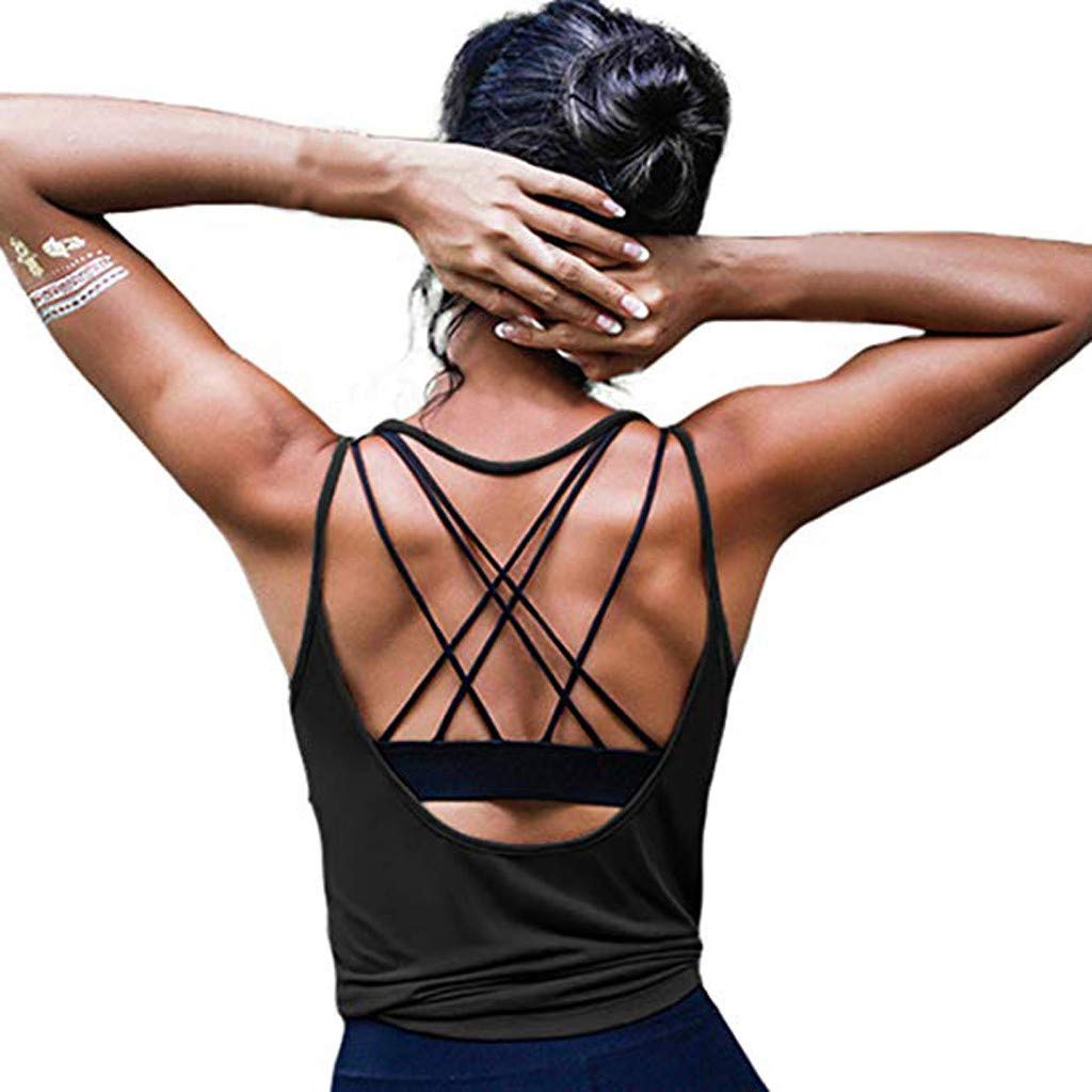 FABIURT Women's Summer Tank Tops - Trendy Workout Shirts for Gym, Yoga & Athletic Activities | Breathable Sports Tops for Exercise & Casual Wear