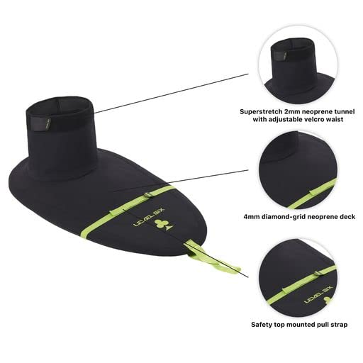 **Level Six Club Bungee Spray Skirt - Waterproof Kayak & Canoe Spray Skirt for Paddling, Whitewater Rafting, and Sea Kayaking - Secure Fit & Durable Design for Outdoor Water Sports - Ideal for Adventure Enthusiasts & Professional Paddlers**