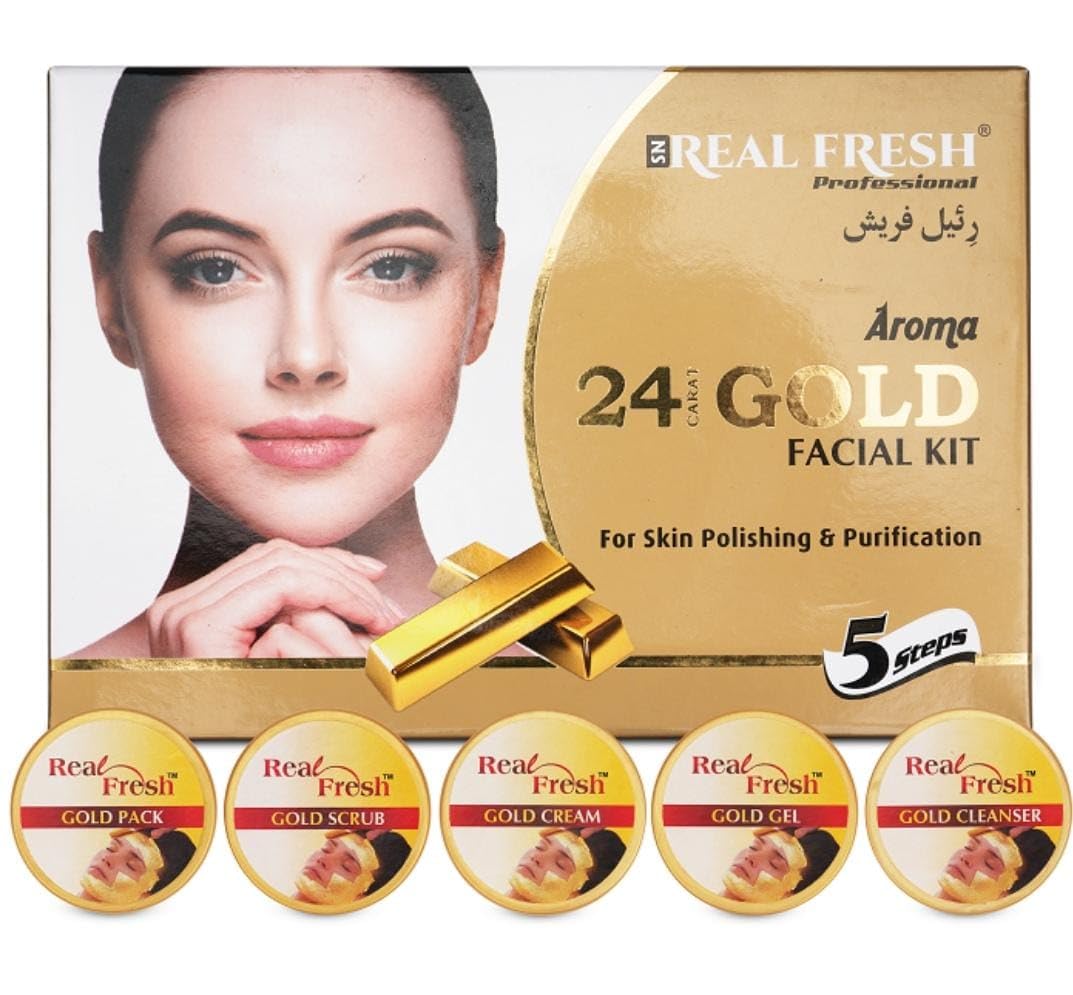 24K Gold Facial Kit for Glowing Skin - Anti-Aging Face Mask & Serum Set with Real Gold Particles | Luxury Skincare Treatment for Hydration & Radiance | Perfect for Spa Days, Bridal Prep & Self-Care Routines