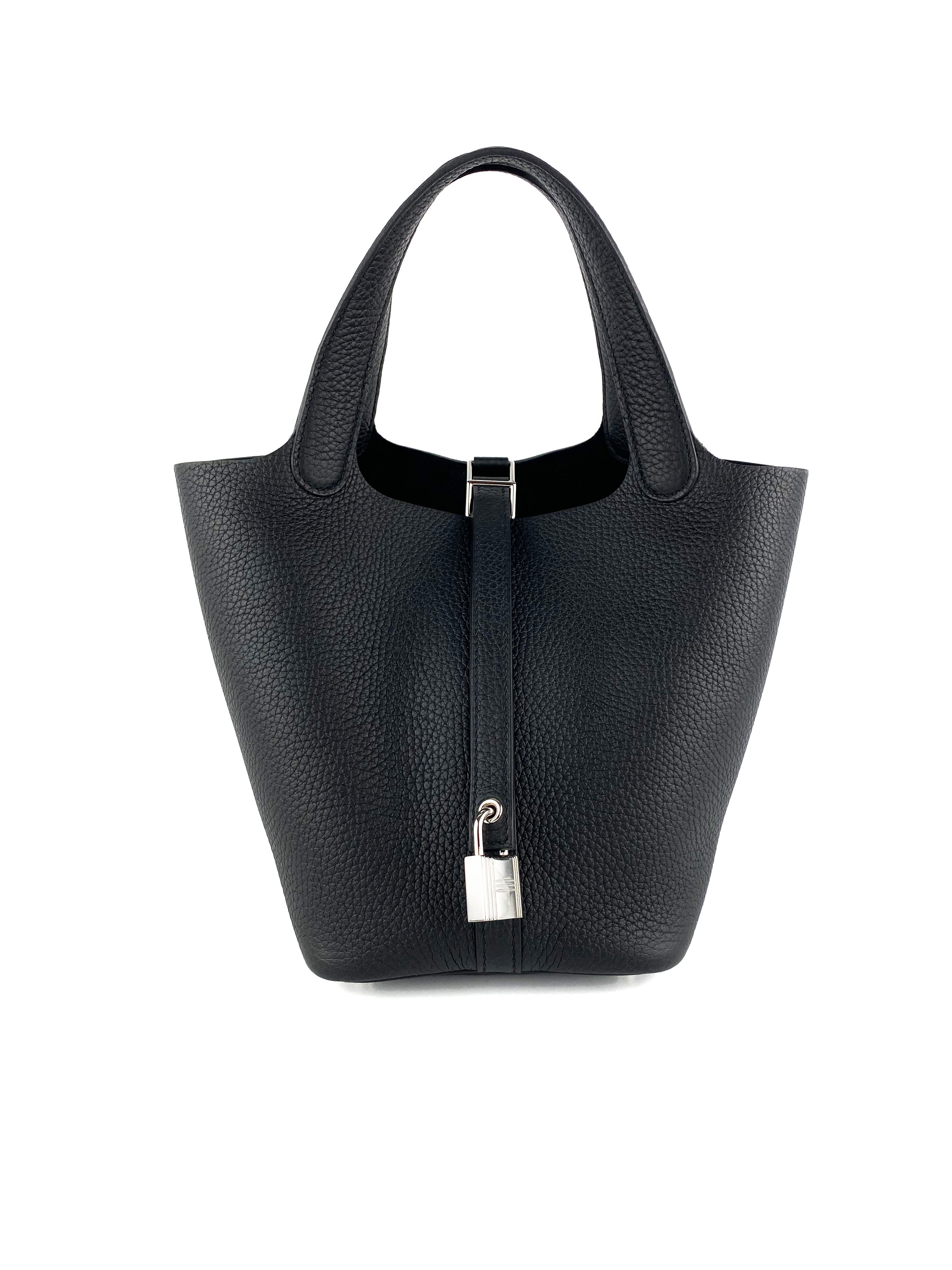 Hermès Noir Picotin Lock 18 Bag - Luxury Handbag for Women | Perfect for Everyday Use, Work & Special Occasions