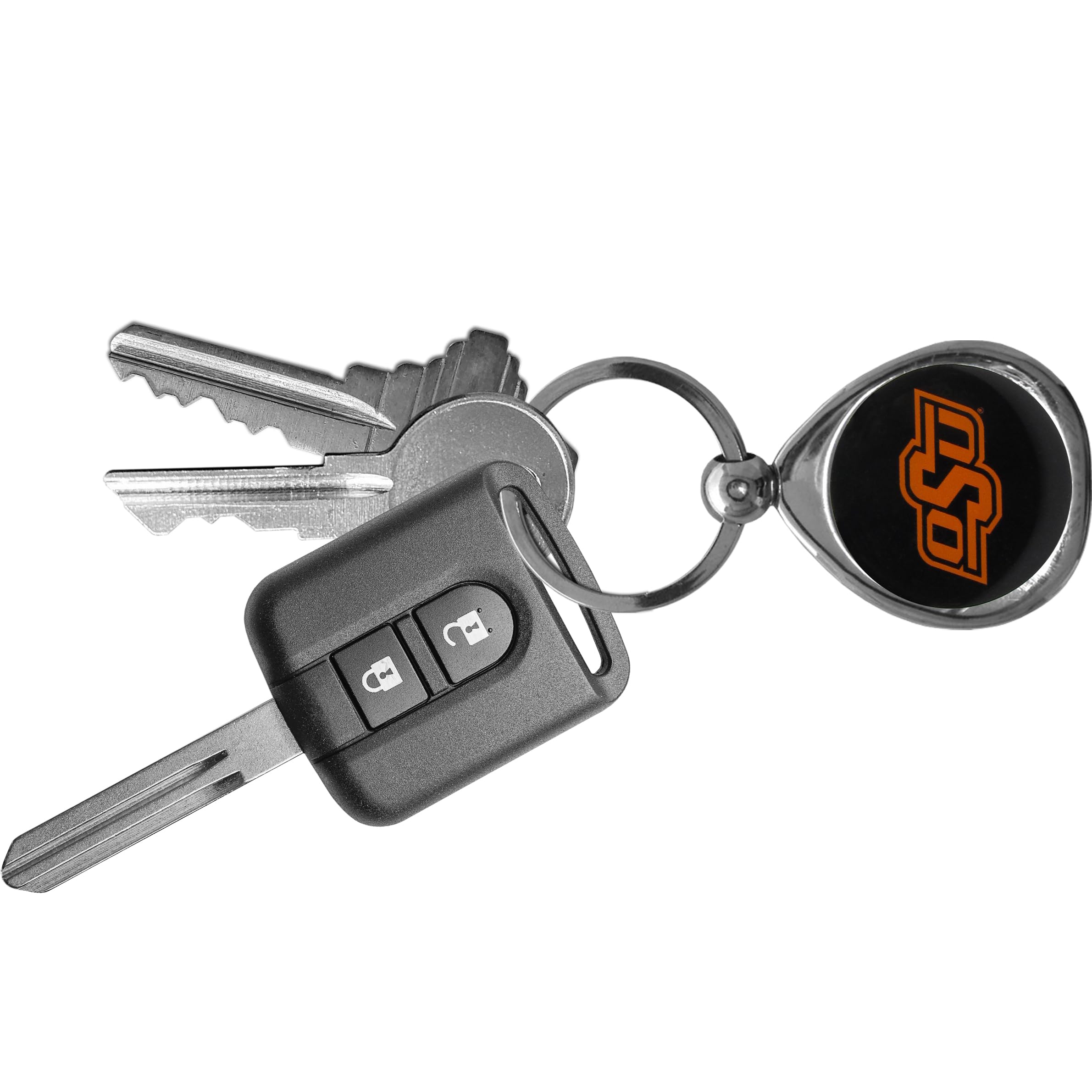 NCAA Chrome Key Chain - Durable Unisex Keyring for College Sports Fans, Perfect for Gifts, Backpacks, and Everyday Use
