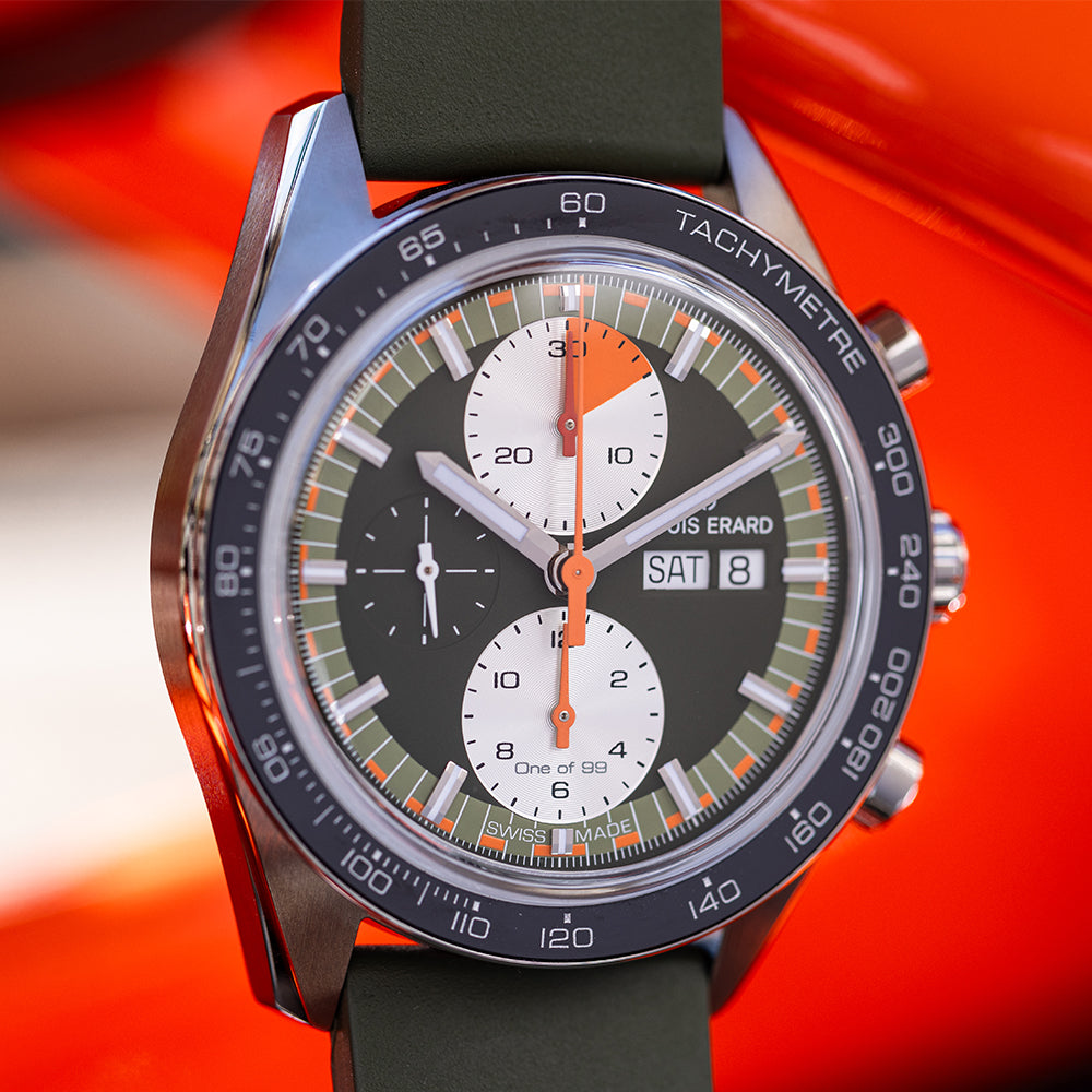 2300 Sport Chronograph 44mm Green Dial Men's Watch - Perfect for Outdoor Adventures, Sports & Casual Wear
