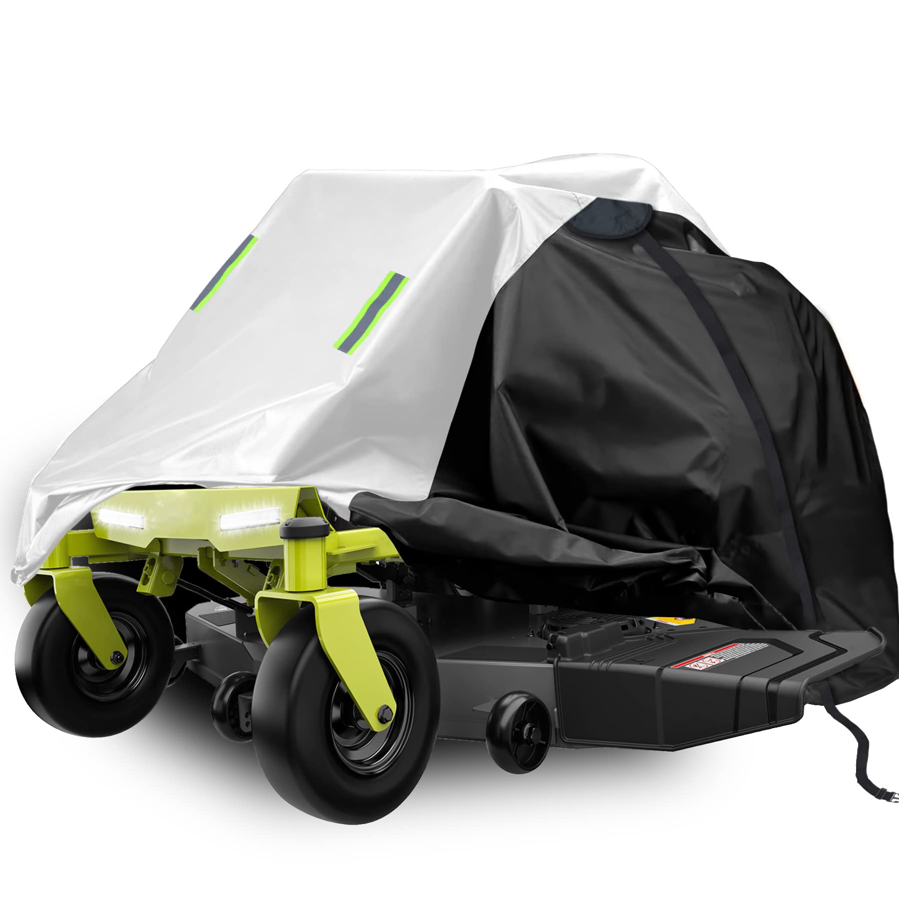 Heavy Duty Waterproof Zero Turn Mower Cover - Universal Fit for Riding Lawn Mowers up to 50