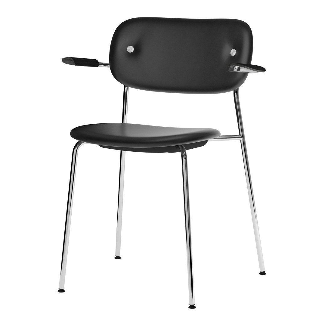 Modern Co Dining Chair with Armrests - Fully Upholstered Comfortable Seat for Kitchen, Dining Room & Breakfast Nook