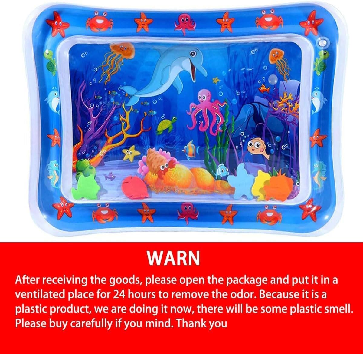 Thickened Water Sensory Play Mat for Cats - Interactive Fish Design Pet Toy for Self Play & Stimulation | Perfect for Indoor Play, Exercise & Stress Relief (Dolphin)