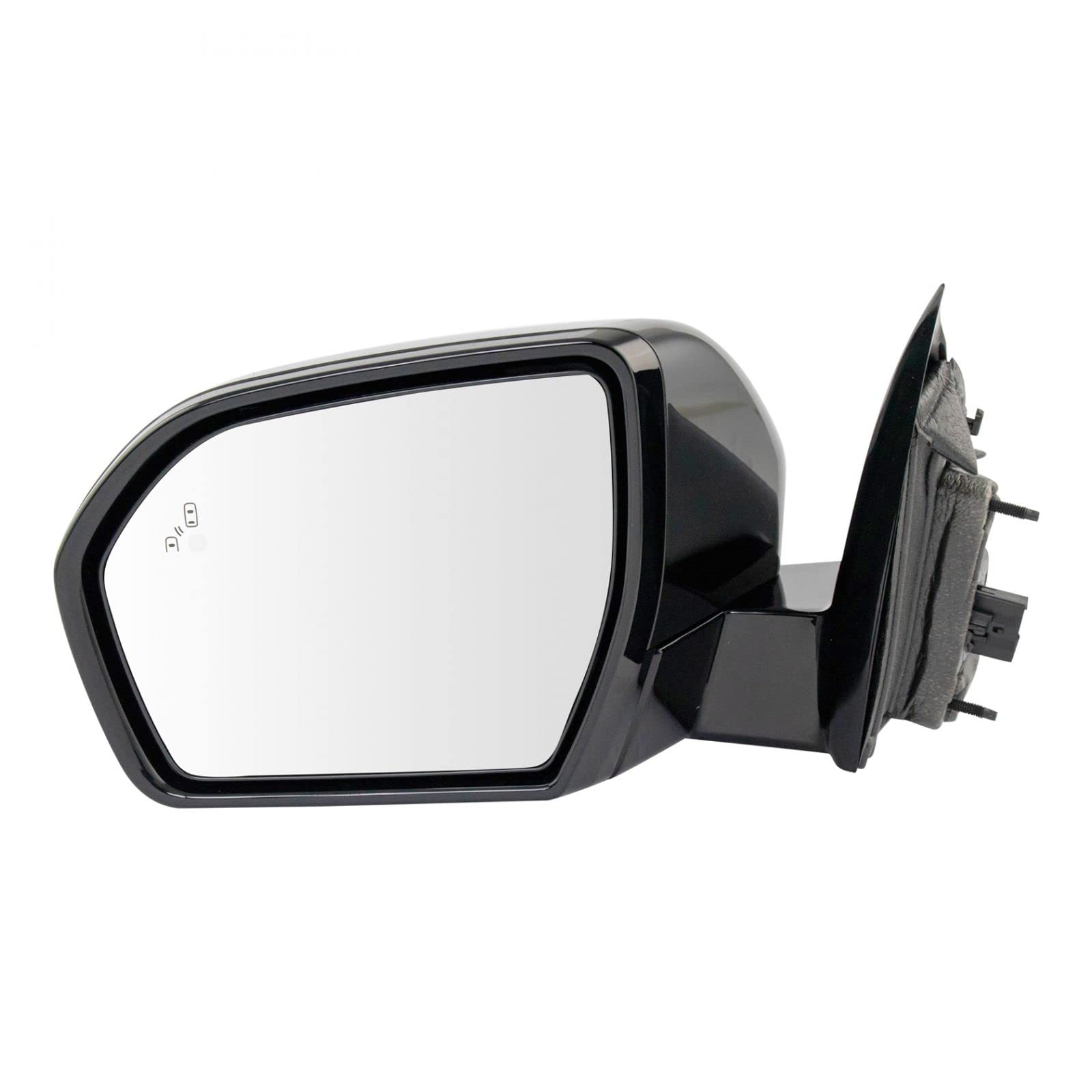 Power Folding Heated Side Mirror with Blind Spot Detection & Checkered Finish - Compatible with Ford Expedition - Perfect for Enhanced Safety & Style in Off-Road & Winter Driving