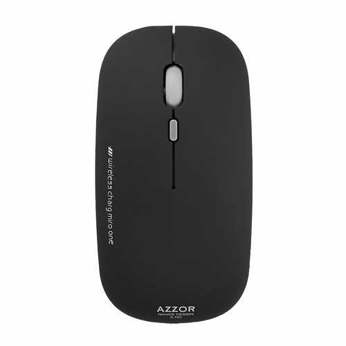 Azzor N5 2400DPI Rechargeable Wireless Mouse - 2.4GHz Ultra Thin Ergonomic Mouse for Laptop, PC, Mac - Perfect for Office Work, Gaming & Travel
