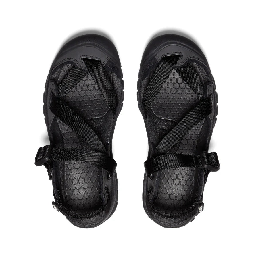 ZERRA Men's PORT II Sneakers - Black/Black - Comfortable Casual Shoes for Walking, Running & Gym Workouts