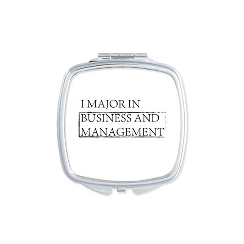 DIYthinker Business & Management Quote Mirror - Portable Compact Double-Sided Glass Makeup Mirror for Office, Travel & Home Use