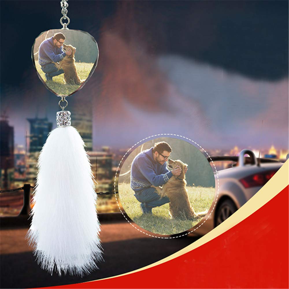 Custom Photo Car Perfume Pendant - Personalized Car Air Freshener & Rear View Mirror Charm Hanging Ornament - Perfect for Gifts, Travel, and Car Interior Decoration
