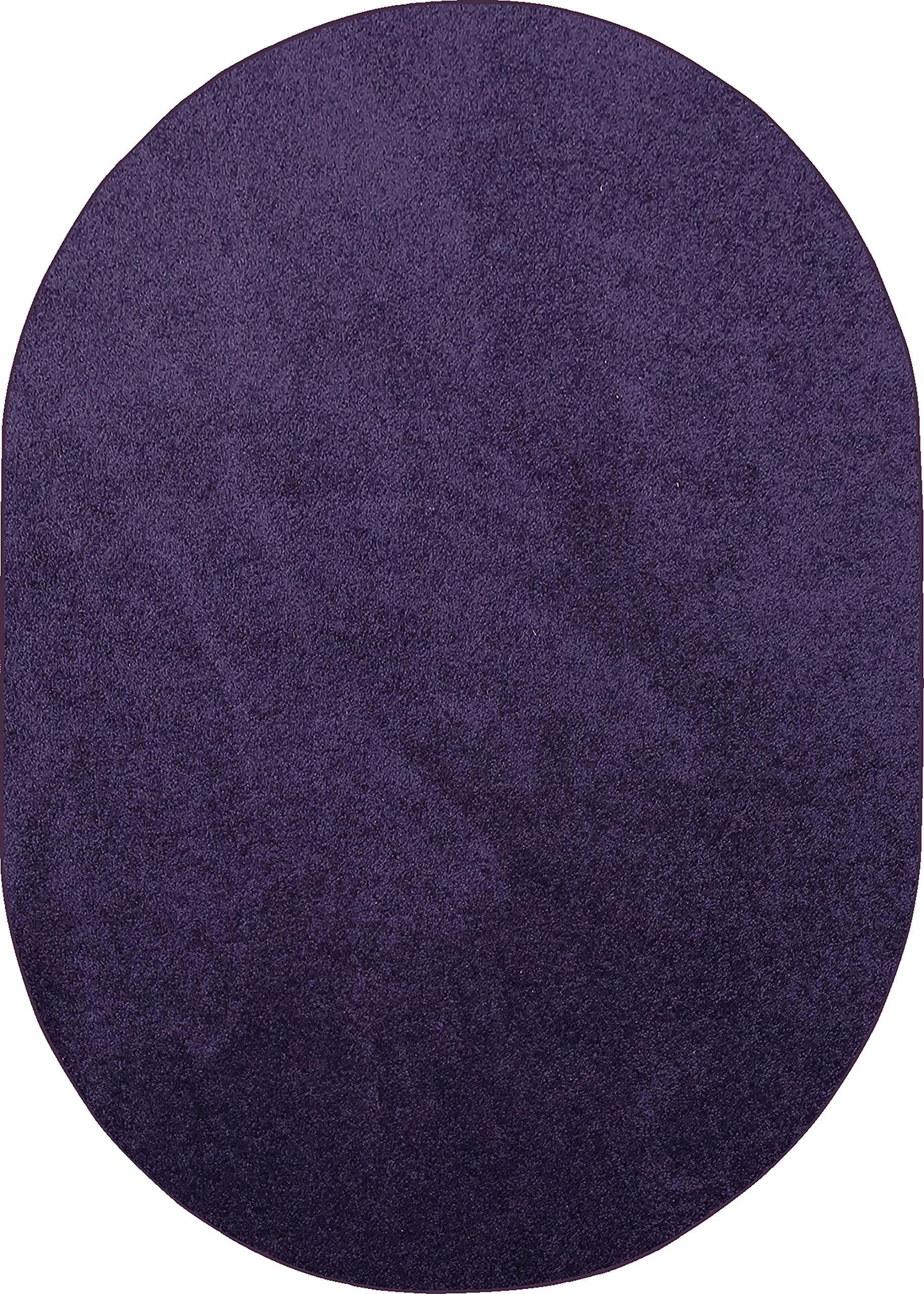 Ambiant Saturn Collection Kids Favorite Area Rugs Purple - 2' x 8' Oval Indoor Stain-Resistant Rug for Living Room, Bedroom, Dining Room | Soft & Durable for Pets & Children | Perfect for Nursery, Playroom & High-Traffic Areas