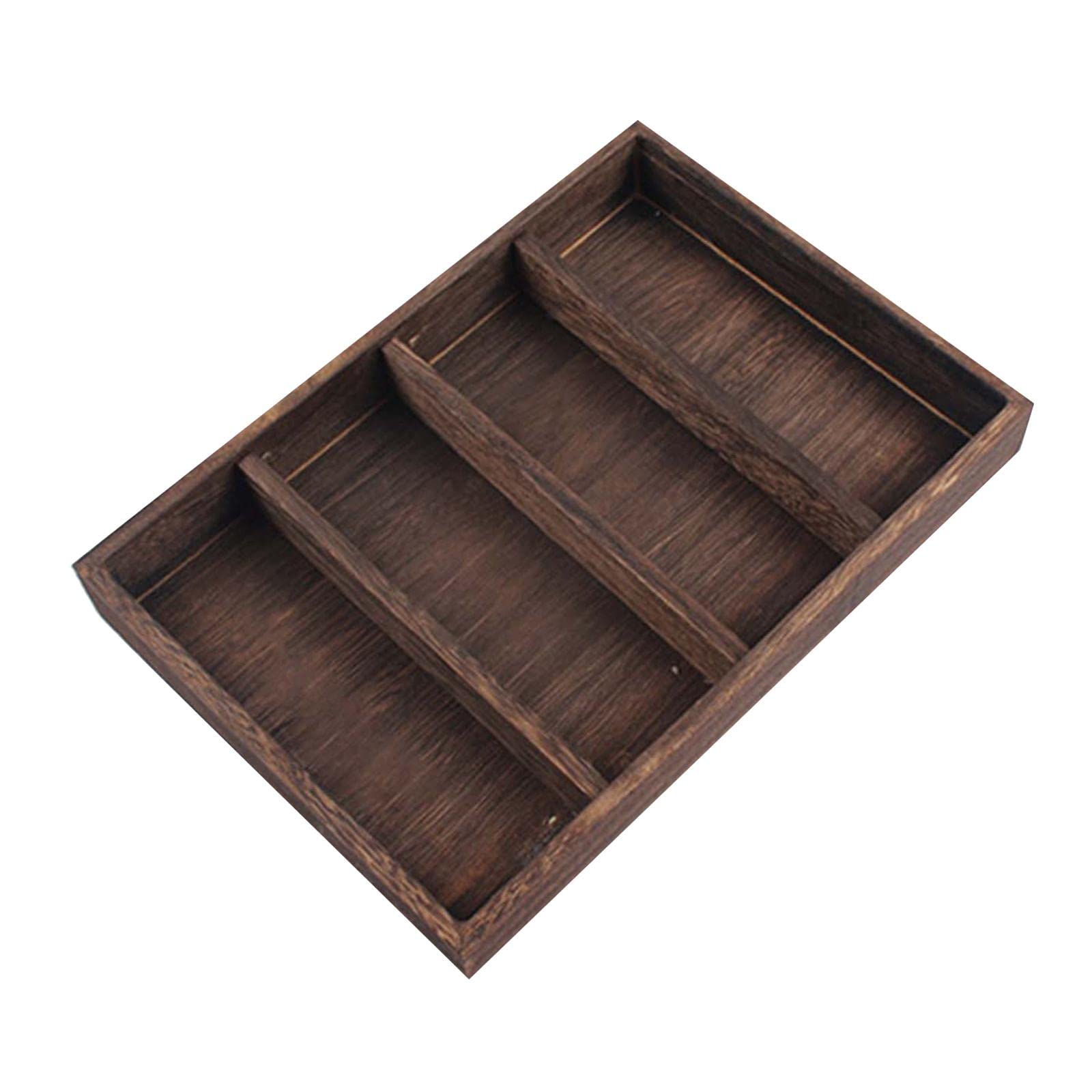 Colcolo 4-Grid Sunglasses Display Case - Compact Jewelry Organizer & Eyewear Storage Panel for Glasses Shop - Dark Brown Holder for Watches, Sunglasses & Accessories - Perfect for Retail Stores, Boutiques and Home Organization