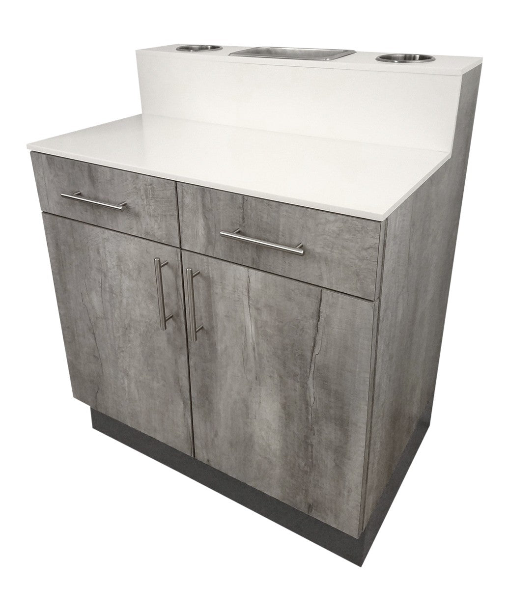 LACARTE ANCHOR CABINET - Rustic Wood Storage Cabinet with Adjustable Shelves for Kitchen, Bathroom, or Living Room Organization