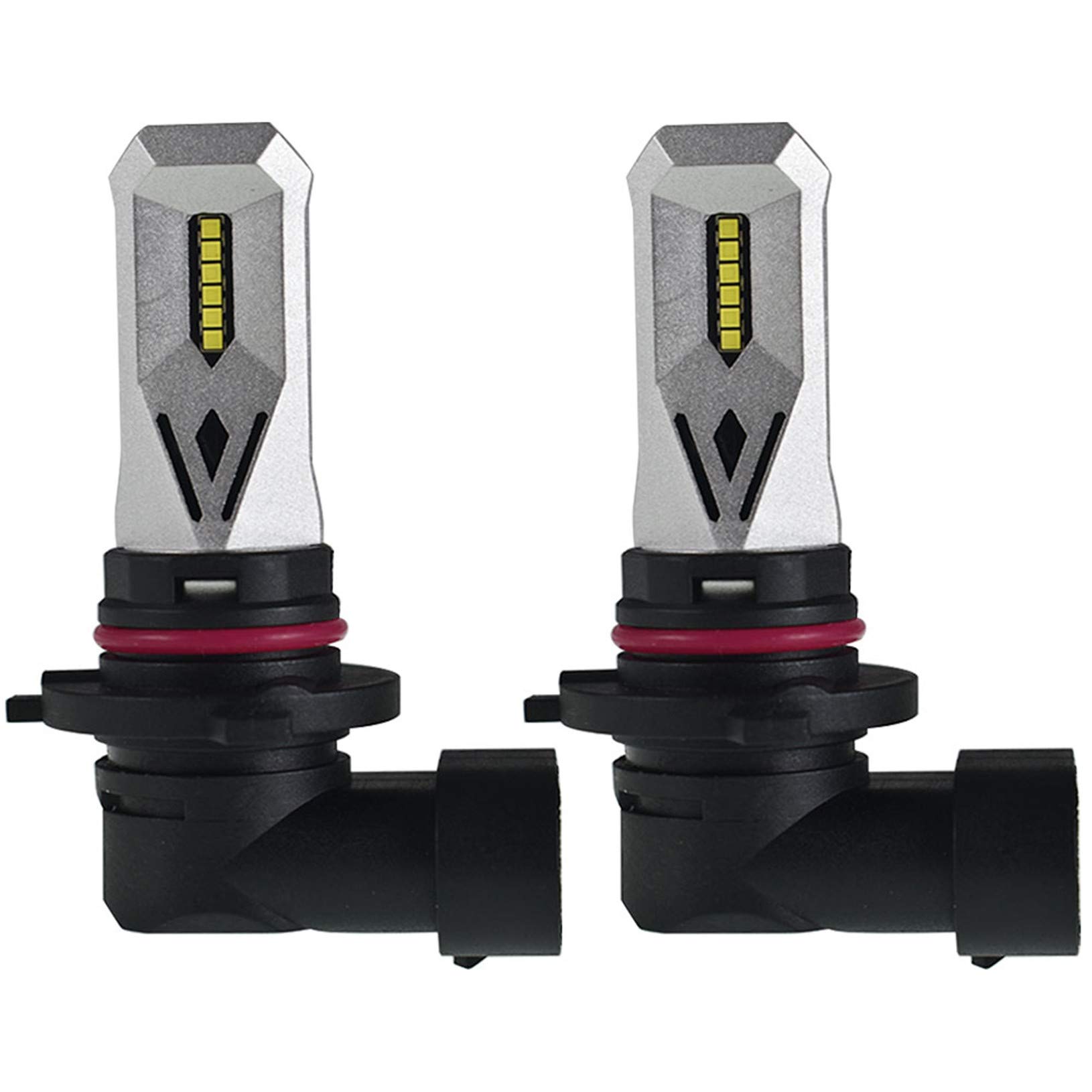 LABLT 2-Pack 9005 LED Fog Light Bulbs - 1500LM 80W Super Bright 6000K Xenon White - 12 SMD Fog Spot Lights for Cars, Trucks, SUVs - Perfect for Night Driving, Off-Roading & Bad Weather Conditions