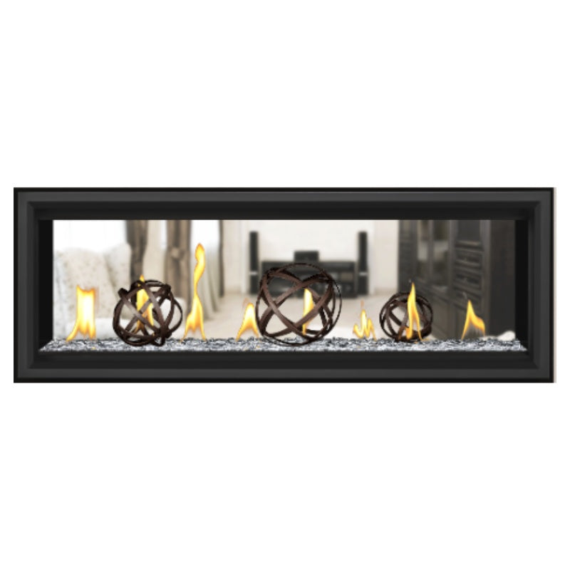 Napoleon Vector 50 See-Through Linear Direct Vent Gas Fireplace LV50N2 - Modern Heating Solution for Living Rooms & Patios